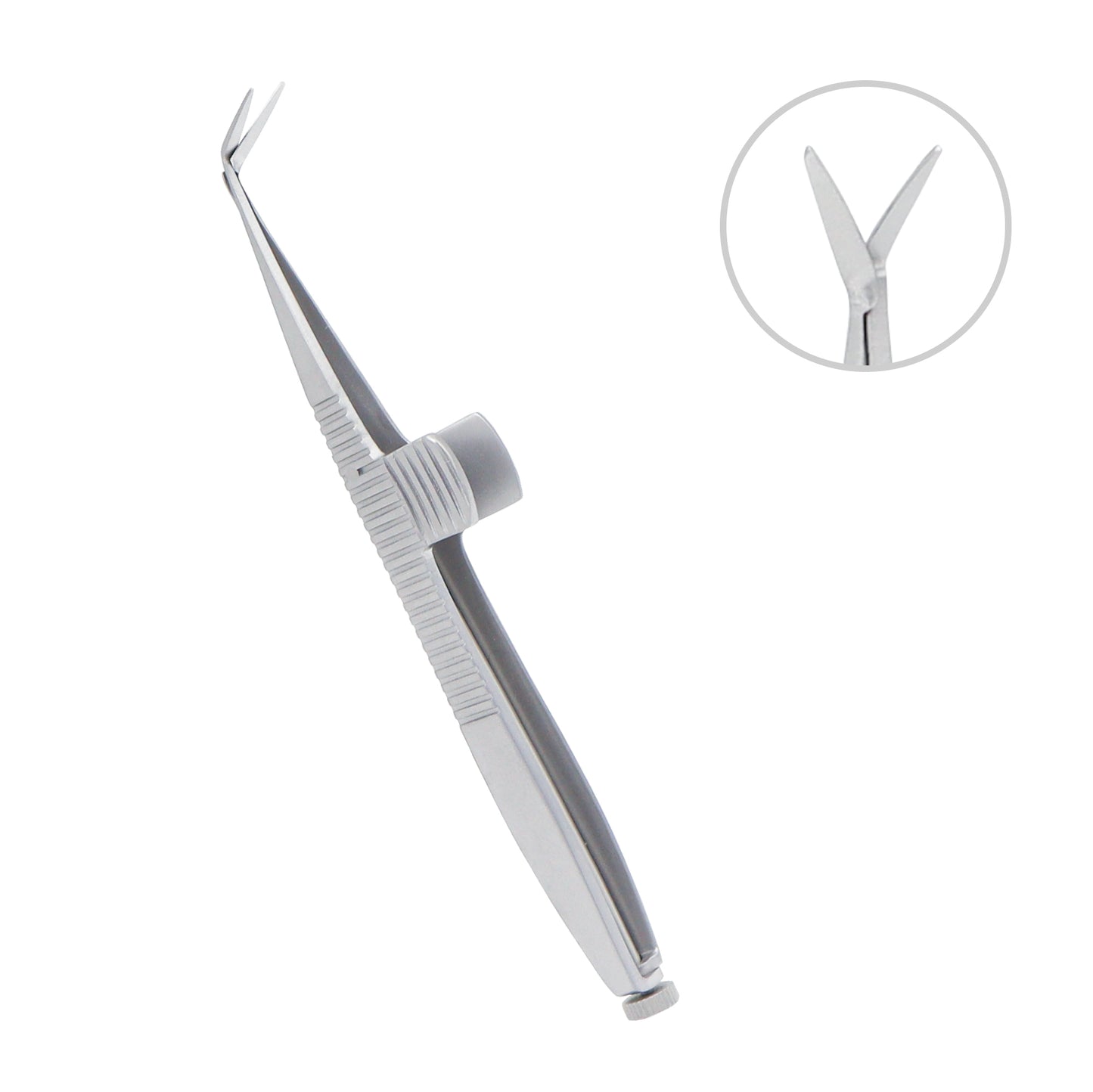 Stainless steel De Weckers Ophthalmic Scissors pointed-pointed overall length 11 cm used in eye surgery.