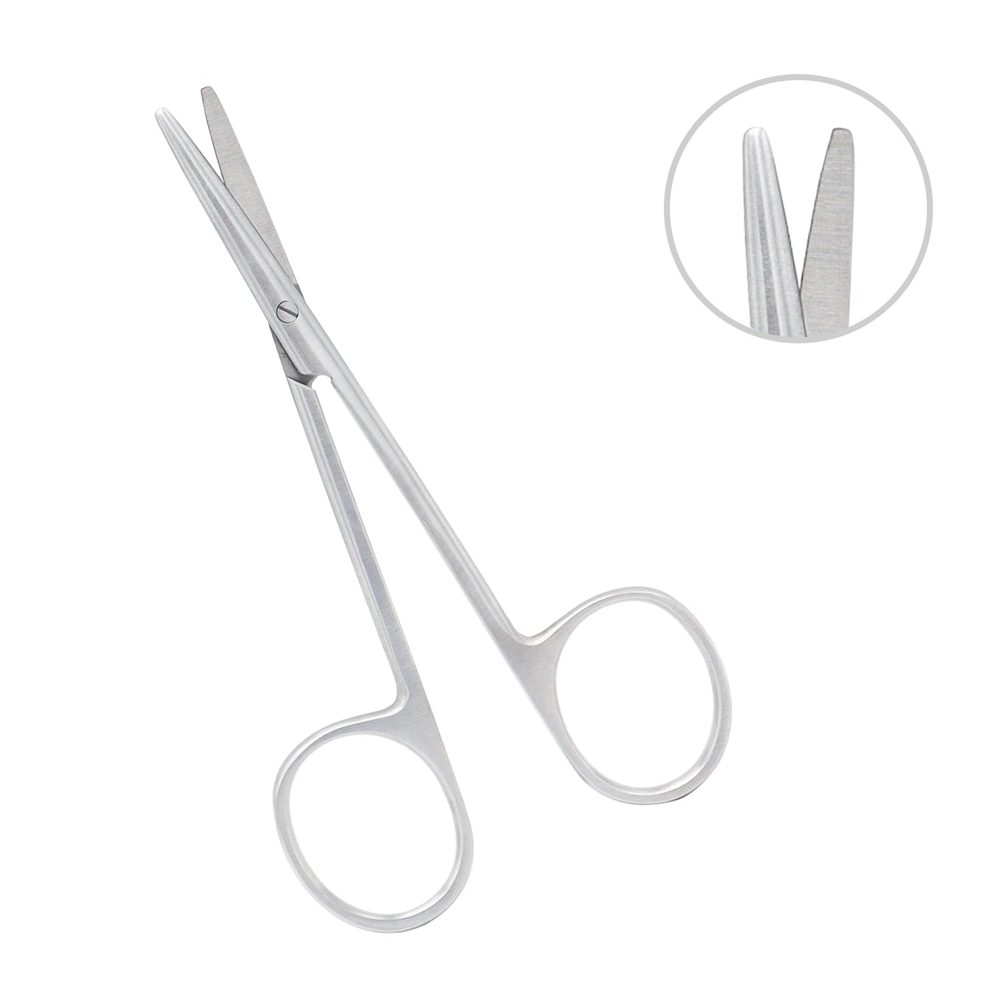 Stainless steel Enucleation Scissors straight 11 cm used in enucleation and ophthalmic procedures.
