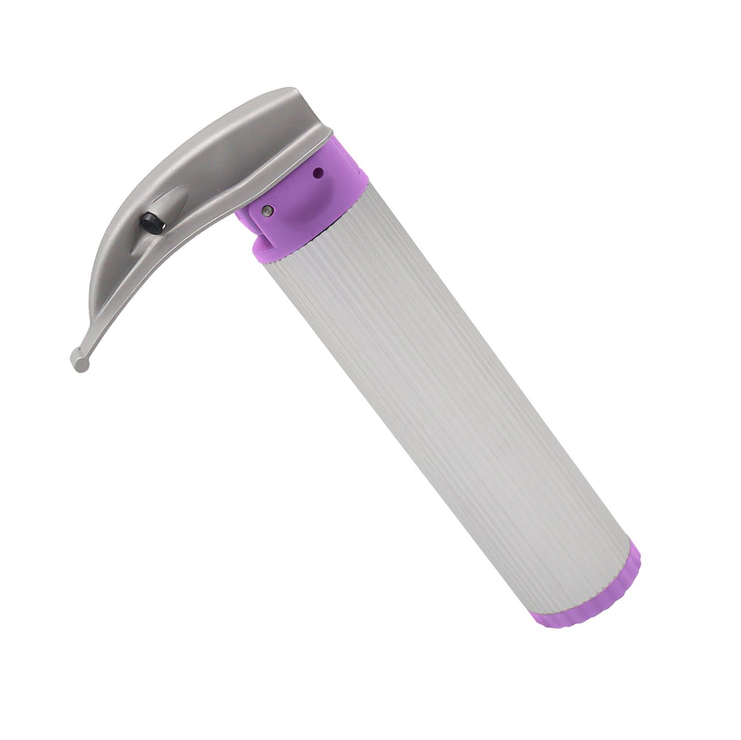 Macintosh Laryngoscope Combo handle design featuring ergonomic reinforced aluminum grip for secure and comfortable use during airway management procedures
