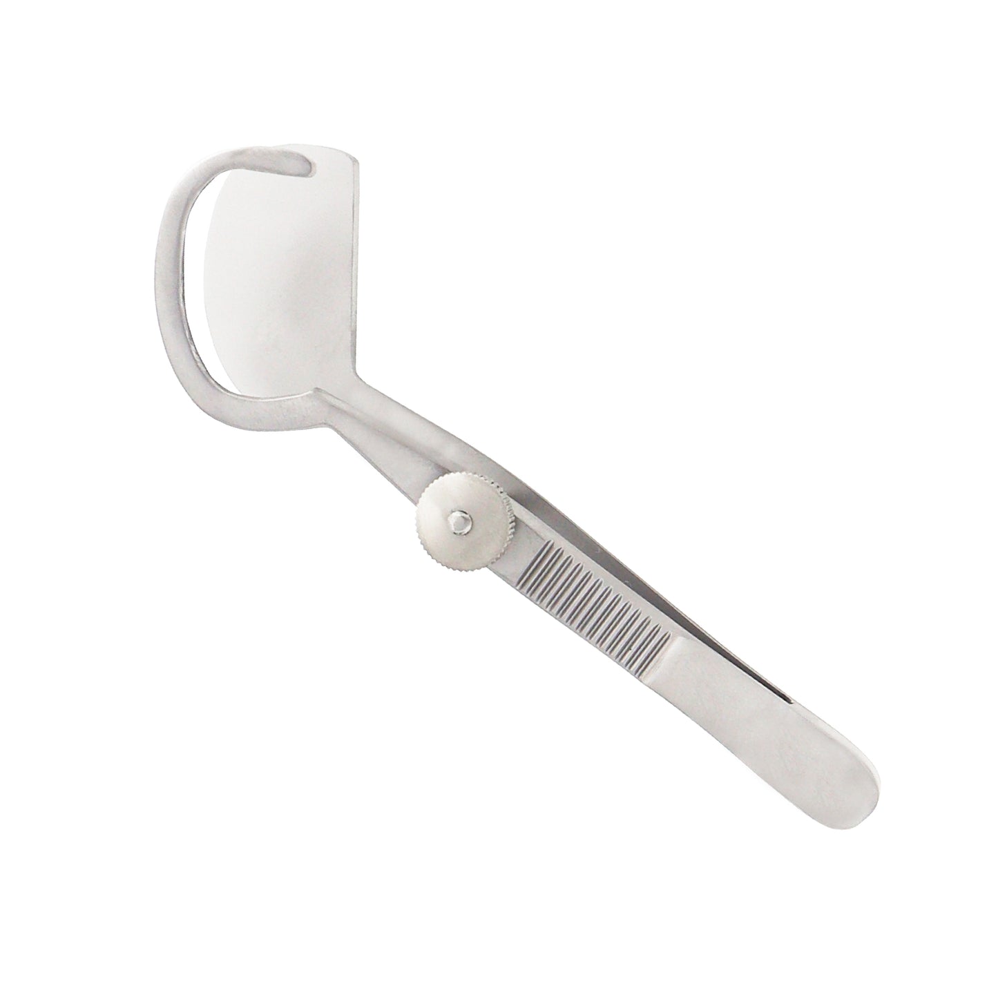Snellen entropium forceps links left, 9.5 cm overall length, used in delicate ophthalmic procedures for accurate eyelid tissue handling and correction