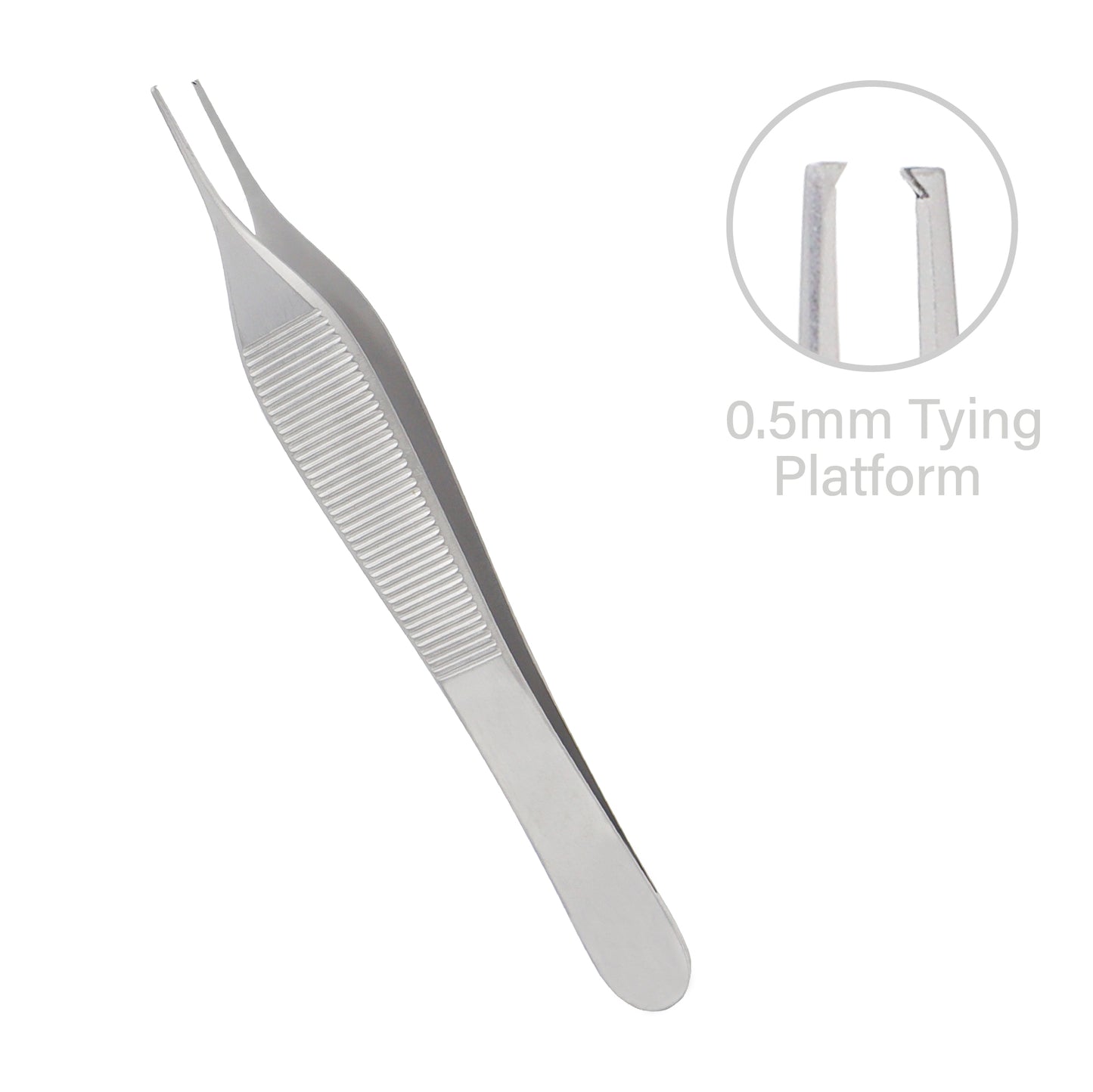 Adson Utility Forceps, 1 x 2 teeth, 0.5 mm, overall length 12 cm