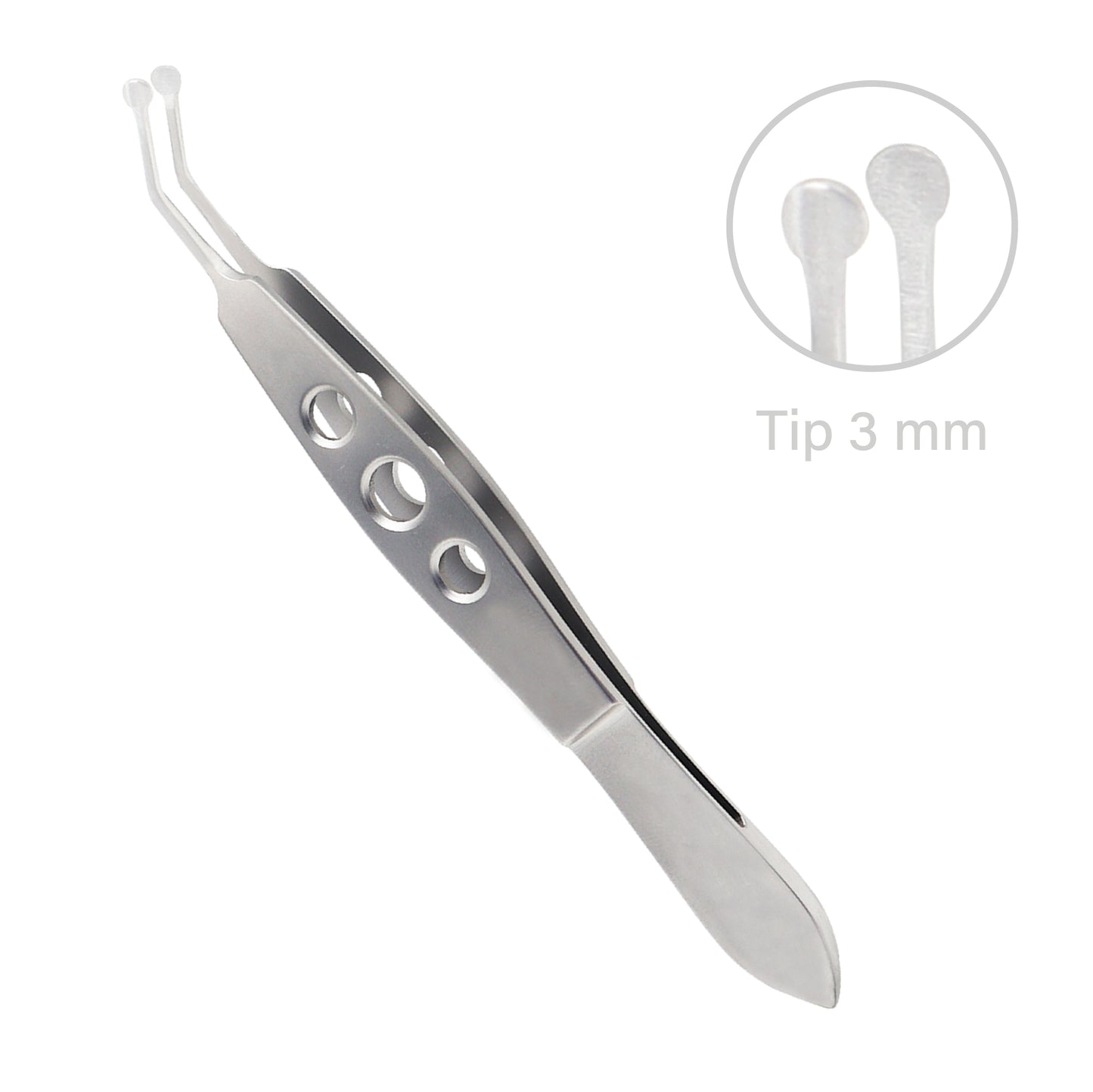 Meibomian Gland Expressor Forceps Tweezer High Precision for Meibomian Flap, 3 mm
