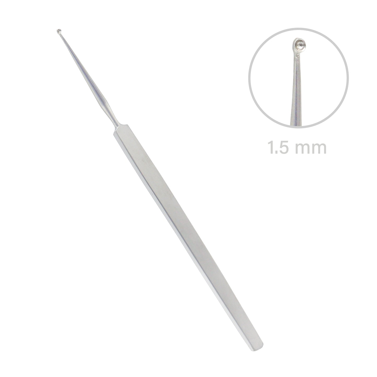 Hebra Chalazion Curette Fig.1 used for controlled curettage and removal of eyelid lesions in eye surgery