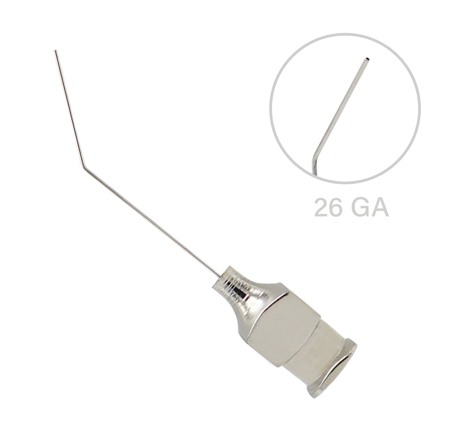 Bonn model 26G irrigating cannula used in cataract surgery for safe and accurate irrigation in ophthalmic procedures