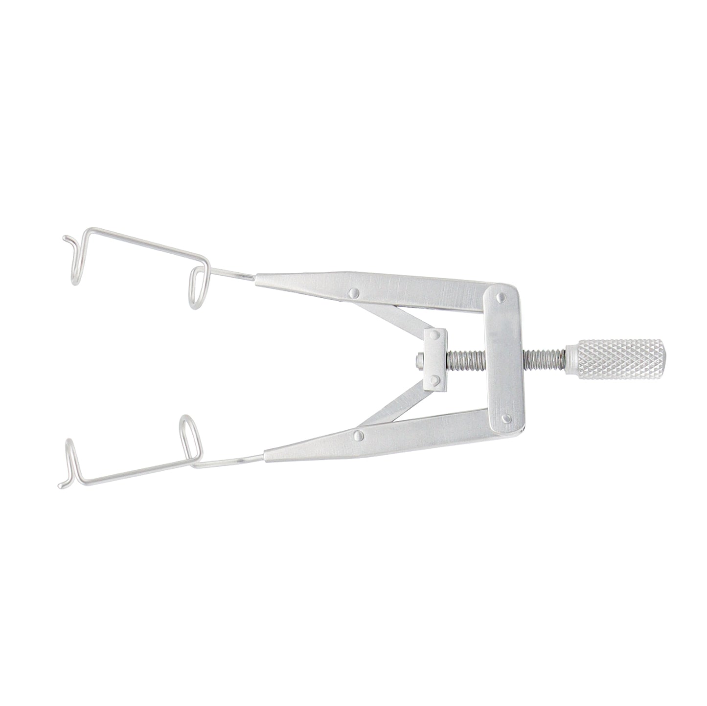 Stainless steel Liebermann Speculum with K-wire design, 8 cm length, used for precise and stable eye exposure during surgical procedures