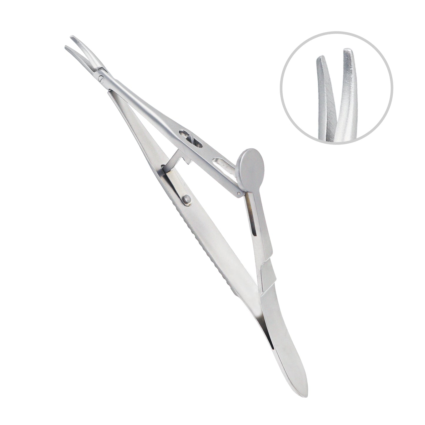 Ophthalmic Kalt Needle Holder curved design 14 cm surgical suturing instrument