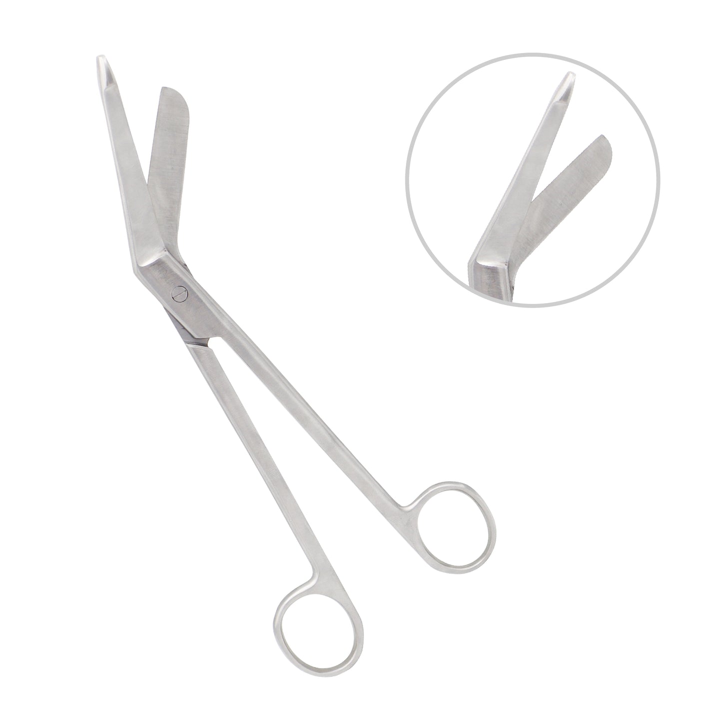 Stainless steel bandage scissors 23cm medical dressing tool with blunt tip for safe wound care and hospital use