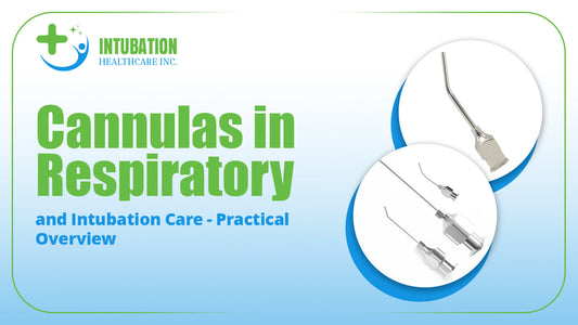 Banner image showing various cannulas used in respiratory and intubation care, highlighting essential airway management tools in a practical clinical overview.