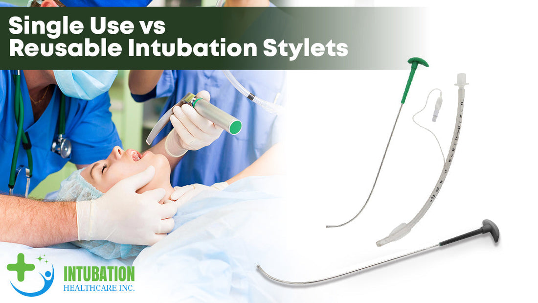 Single-use vs reusable intubation stylets comparison guide for clinicians, highlighting key features, applications, and selection considerations.