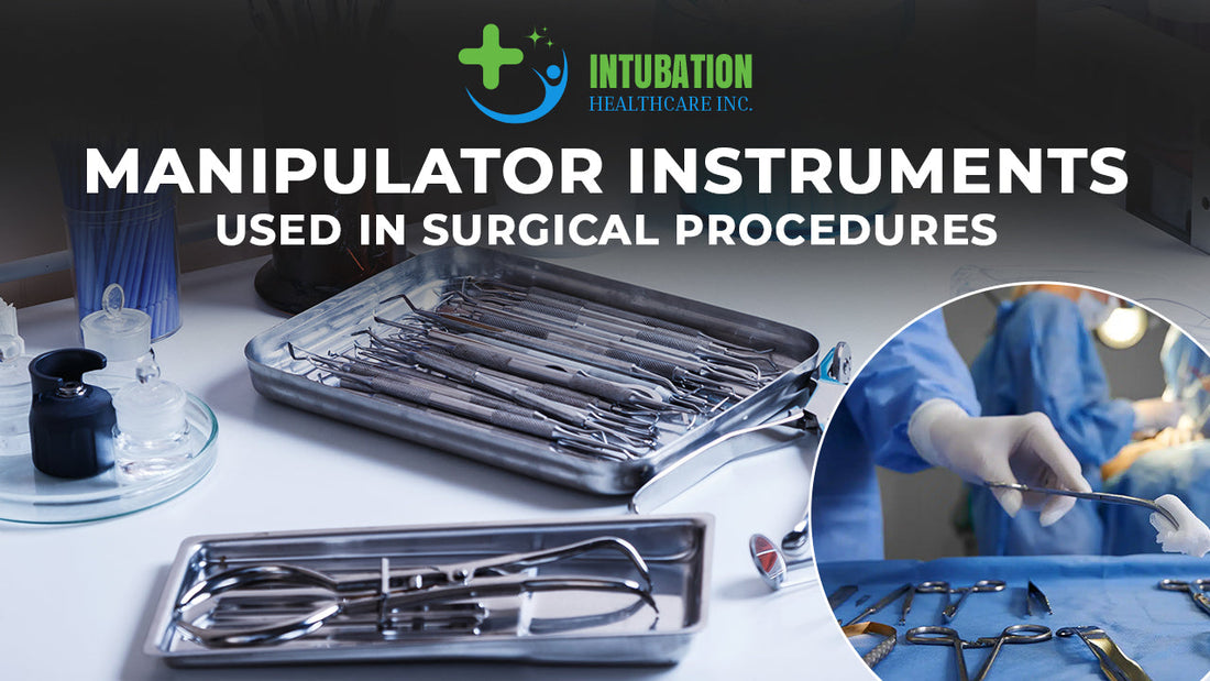 Banner image alt: Surgical manipulator instruments used by healthcare professionals to position, hold, retract, or control tissue and organs during precise medical procedures.