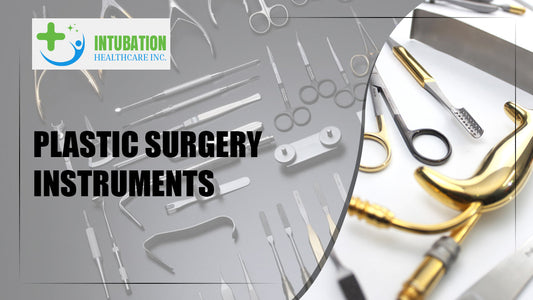Plastic surgery surgical instruments including scalpels, scissors, forceps, retractors, needle holders, and specialized tools used for precise tissue handling and surgical procedures.