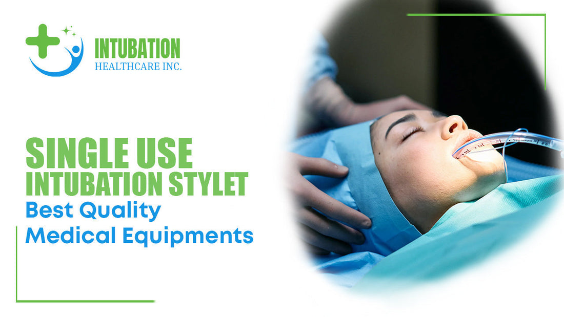 Single-use intubation stylet designed to support airway management during intubation procedures
