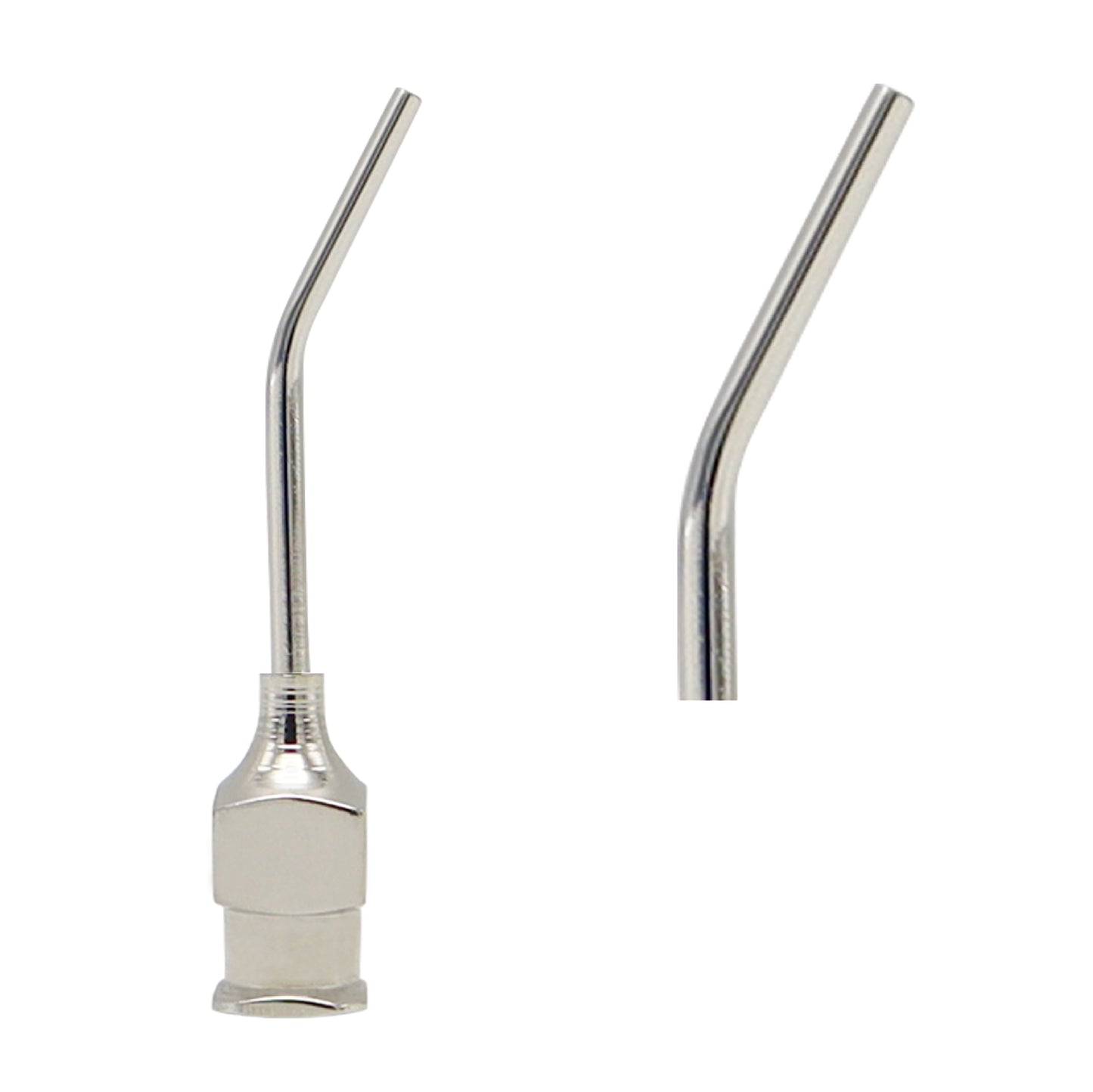 19G flat tip Bonn model irrigating cannula made of stainless steel for controlled surgical fluid delivery