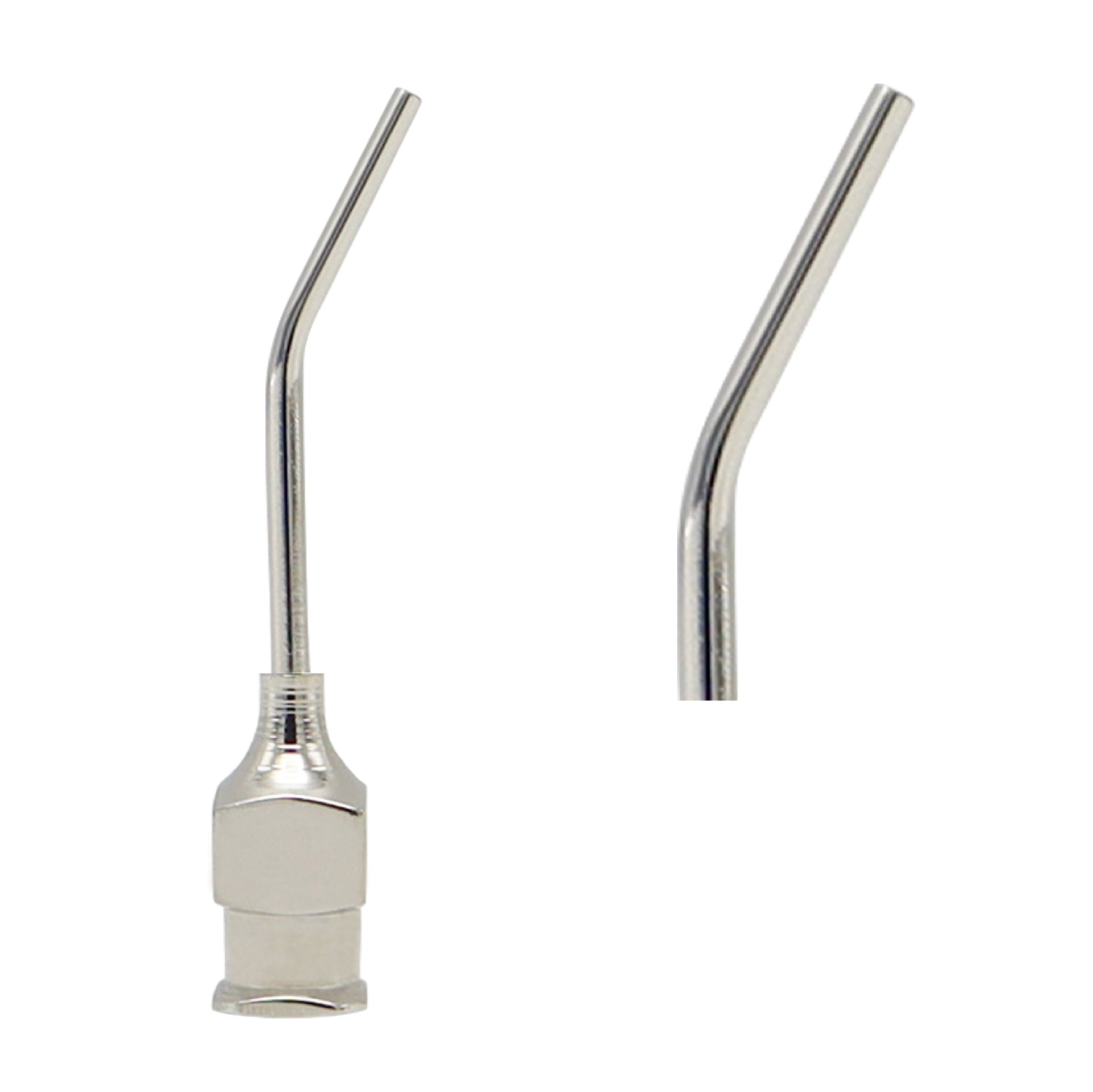19G flat tip Bonn model irrigating cannula made of stainless steel for controlled surgical fluid delivery