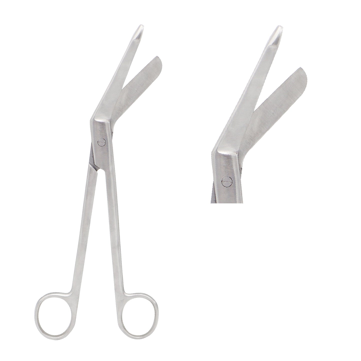 23cm long Lister-style bandage scissors with angled blade surgical instrument for precise and safe dressing removal