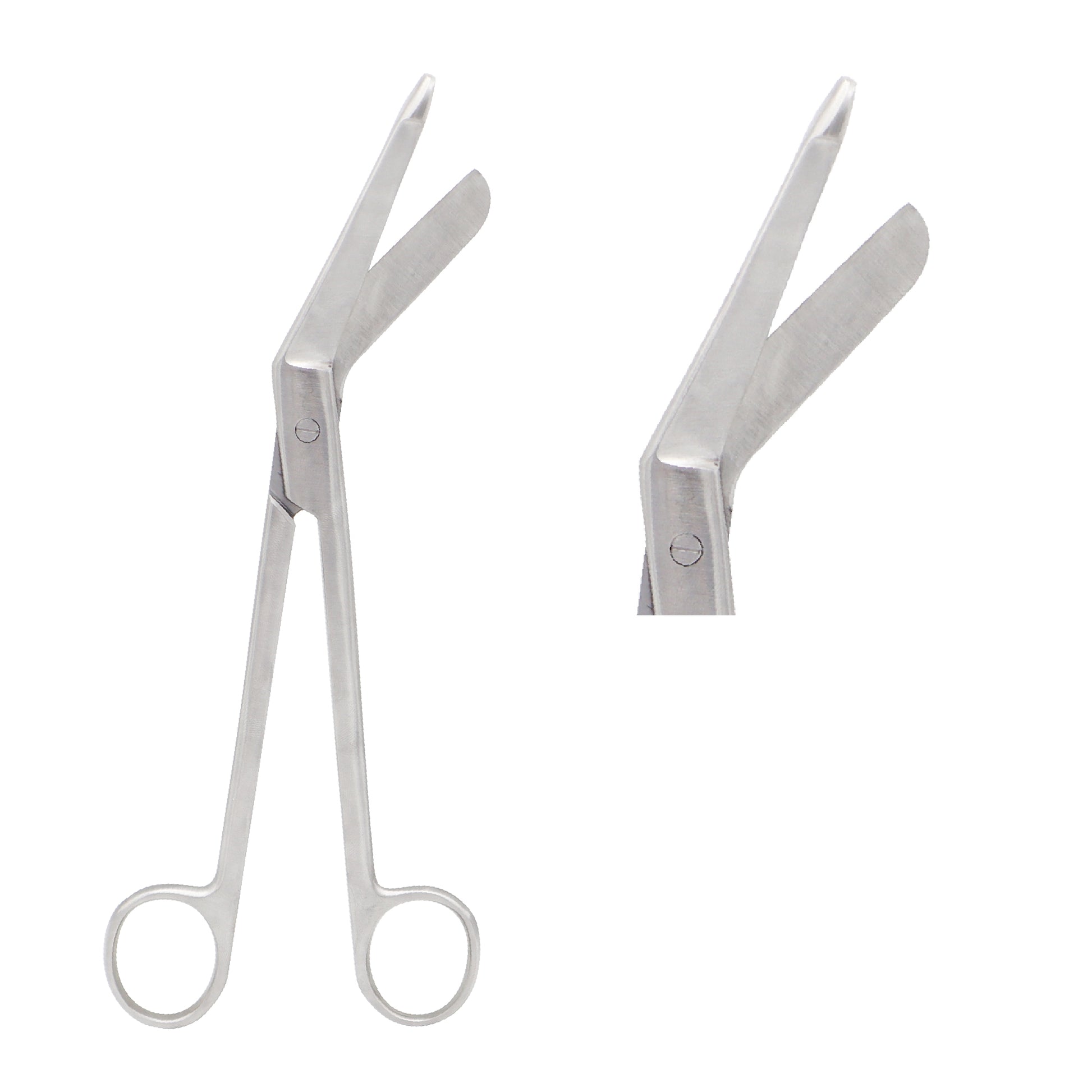 23cm long Lister-style bandage scissors with angled blade surgical instrument for precise and safe dressing removal