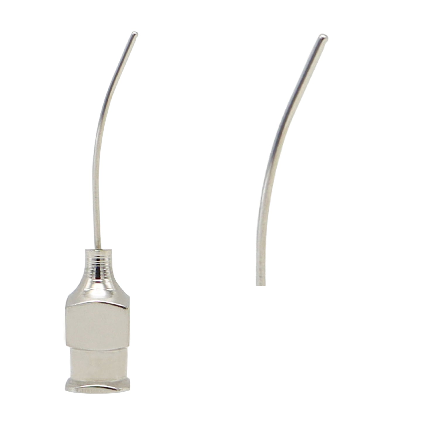 23 gauge Corbin Sub Tenon anesthesia cannula used in eye surgery for safe and controlled anesthesia administration
