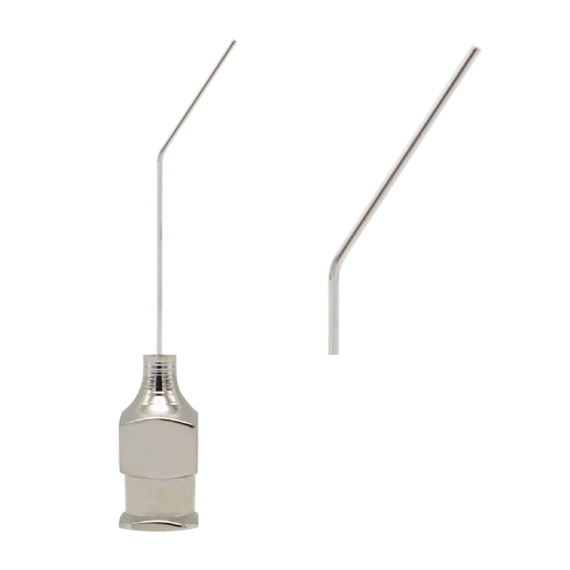 31G round tip Bonn model irrigating cannula made of stainless steel for controlled fluid delivery in eye surgery