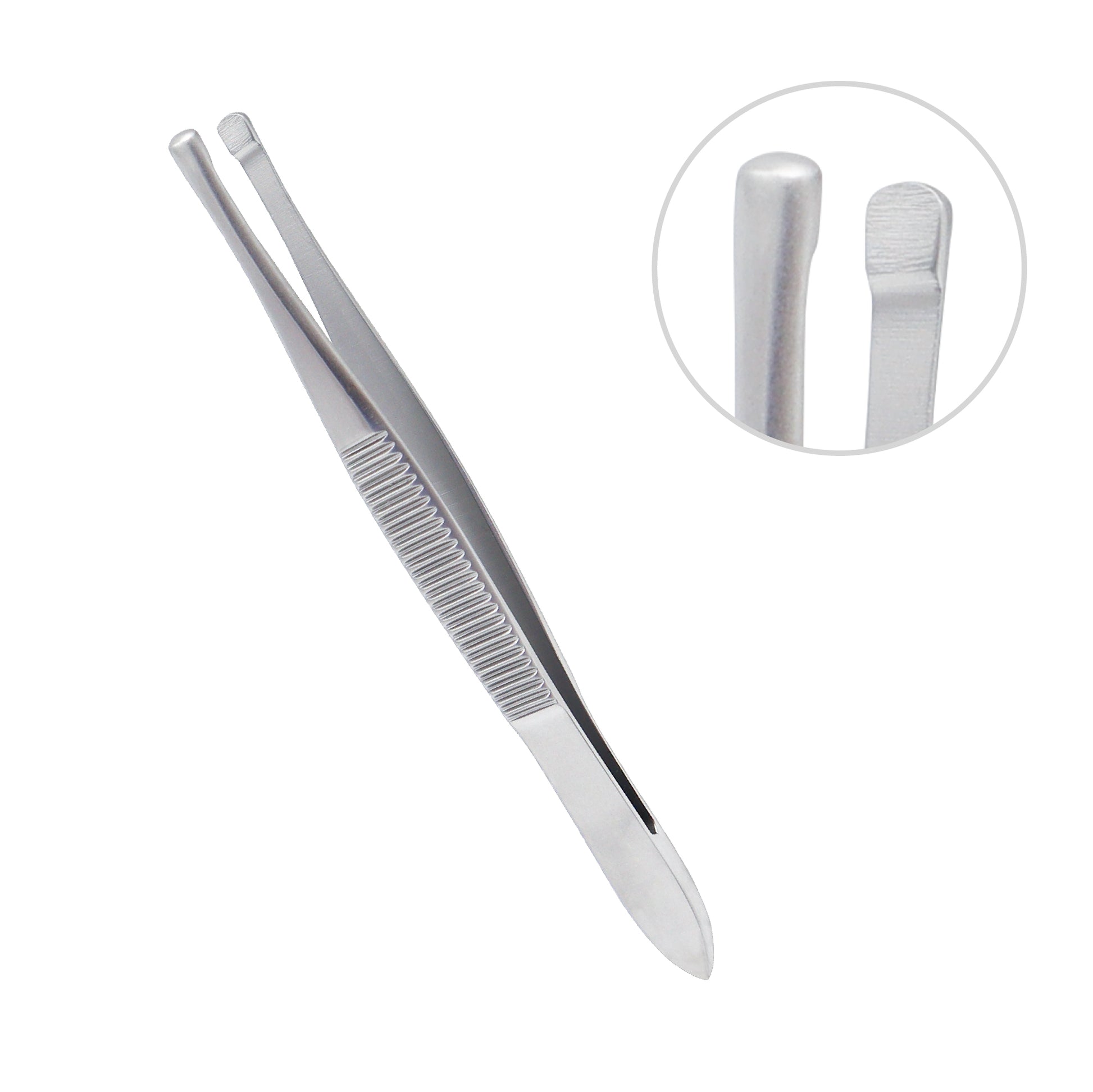 Beer cilia forceps 8 cm reusable stainless steel ophthalmic instrument for precise control in eye surgery and clinical use
