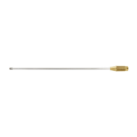A single Liposuction Cannula with a metallic tip and a clear flexible tube, against a white background.