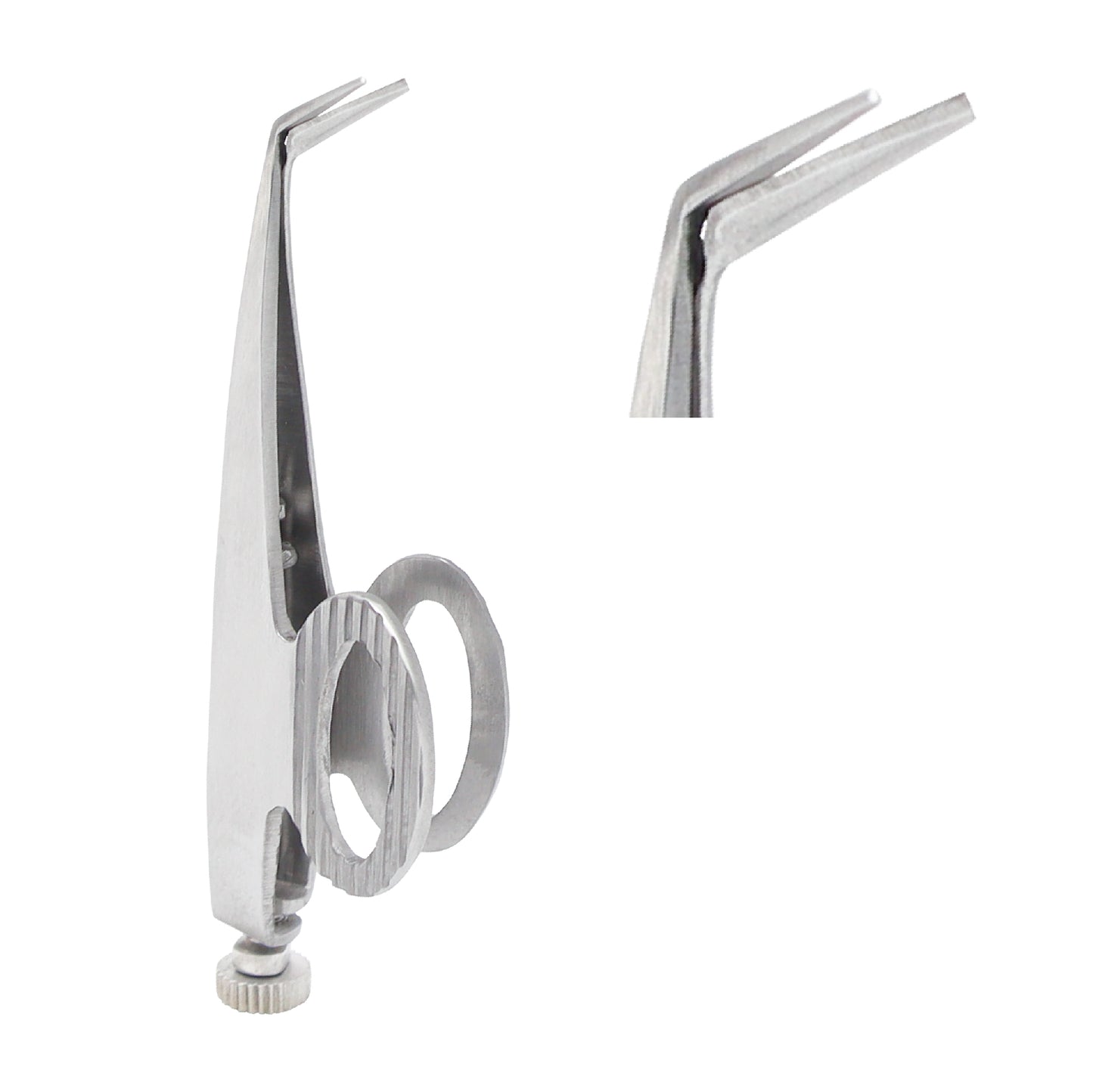 Close-up of Barraquer De Weckers ophthalmic scissors 6 cm showing fine surgical blades for delicate ophthalmic procedures.