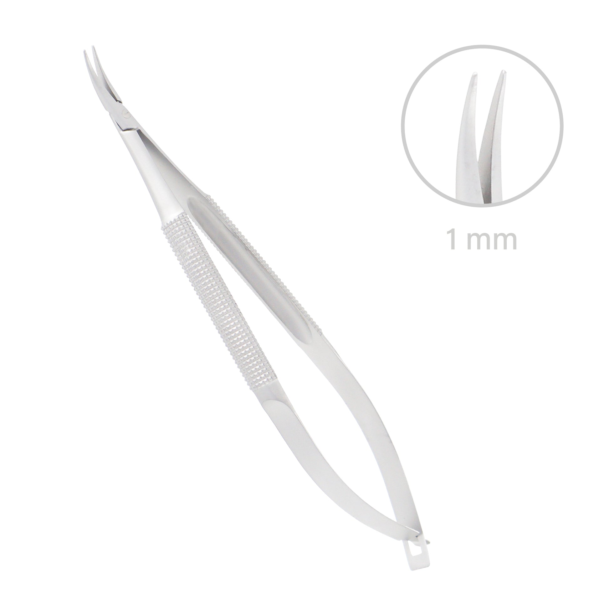 Barraquer-Micro-Needle-Holder-Curved-1mm-Without-Lock-12-5cm-Surgical-Instrument