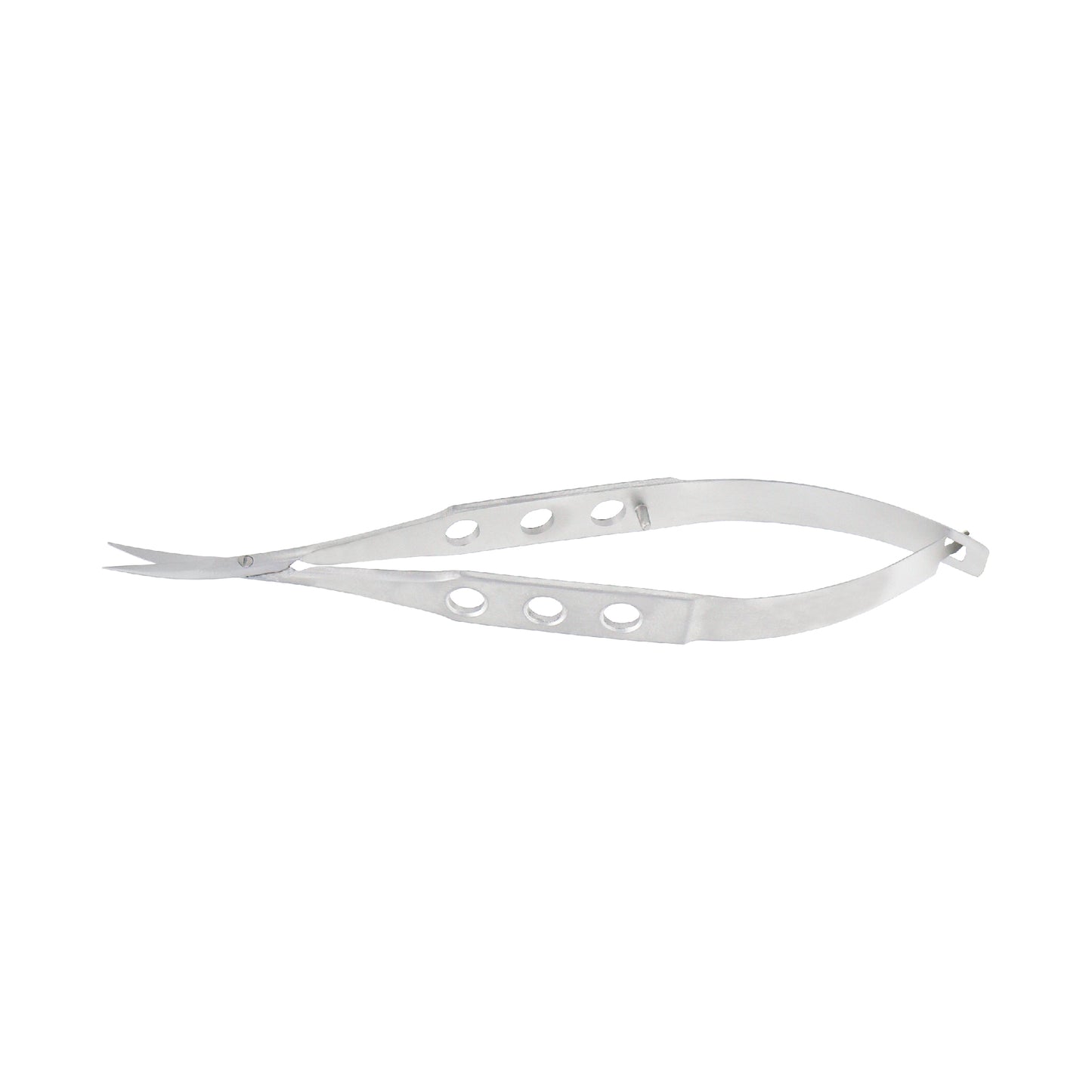 Castroviejo Scissors curved 14 mm sharp 11.5 cm designed for precision cutting in ophthalmic surgery.