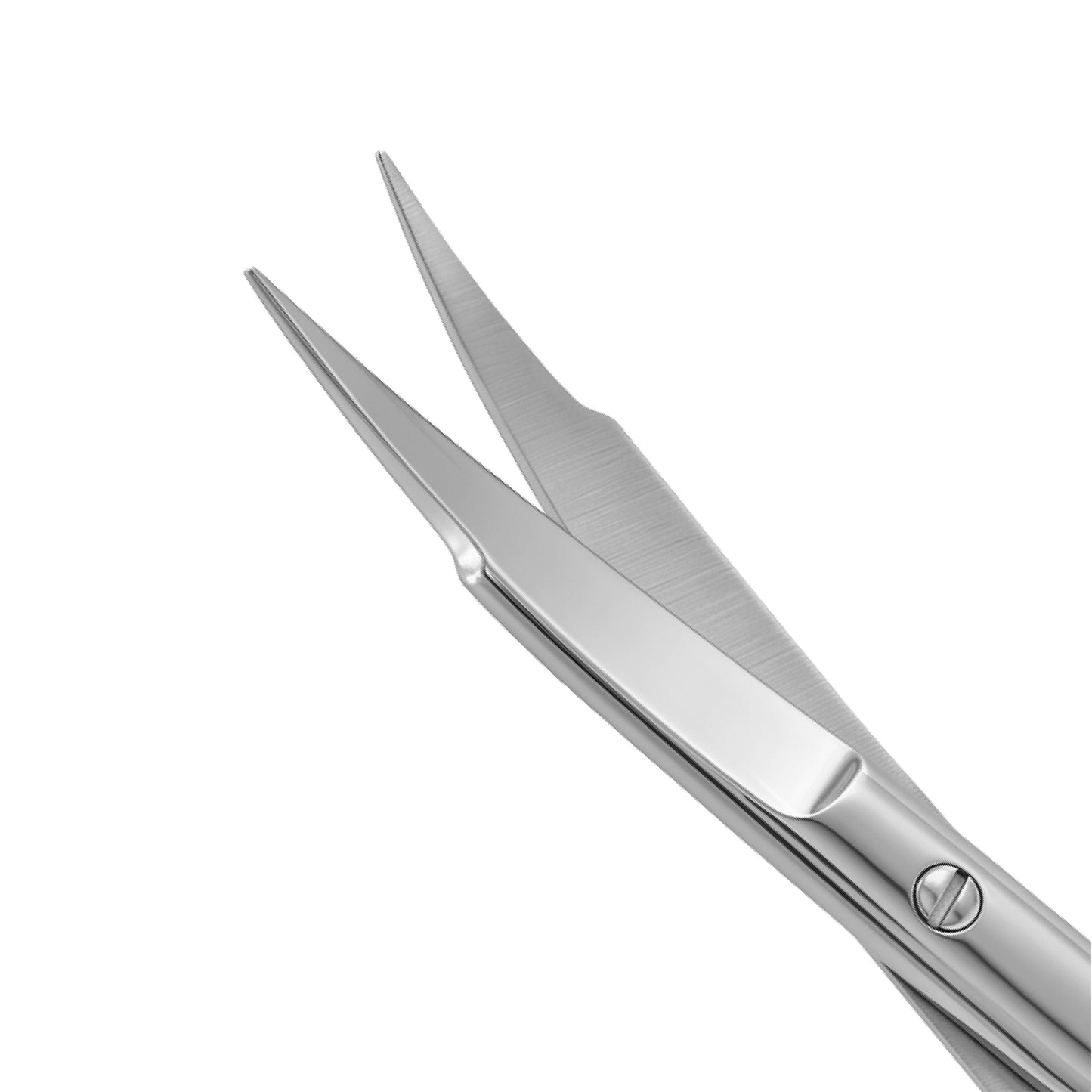 Close-up of a pair of silver pliers on a white background