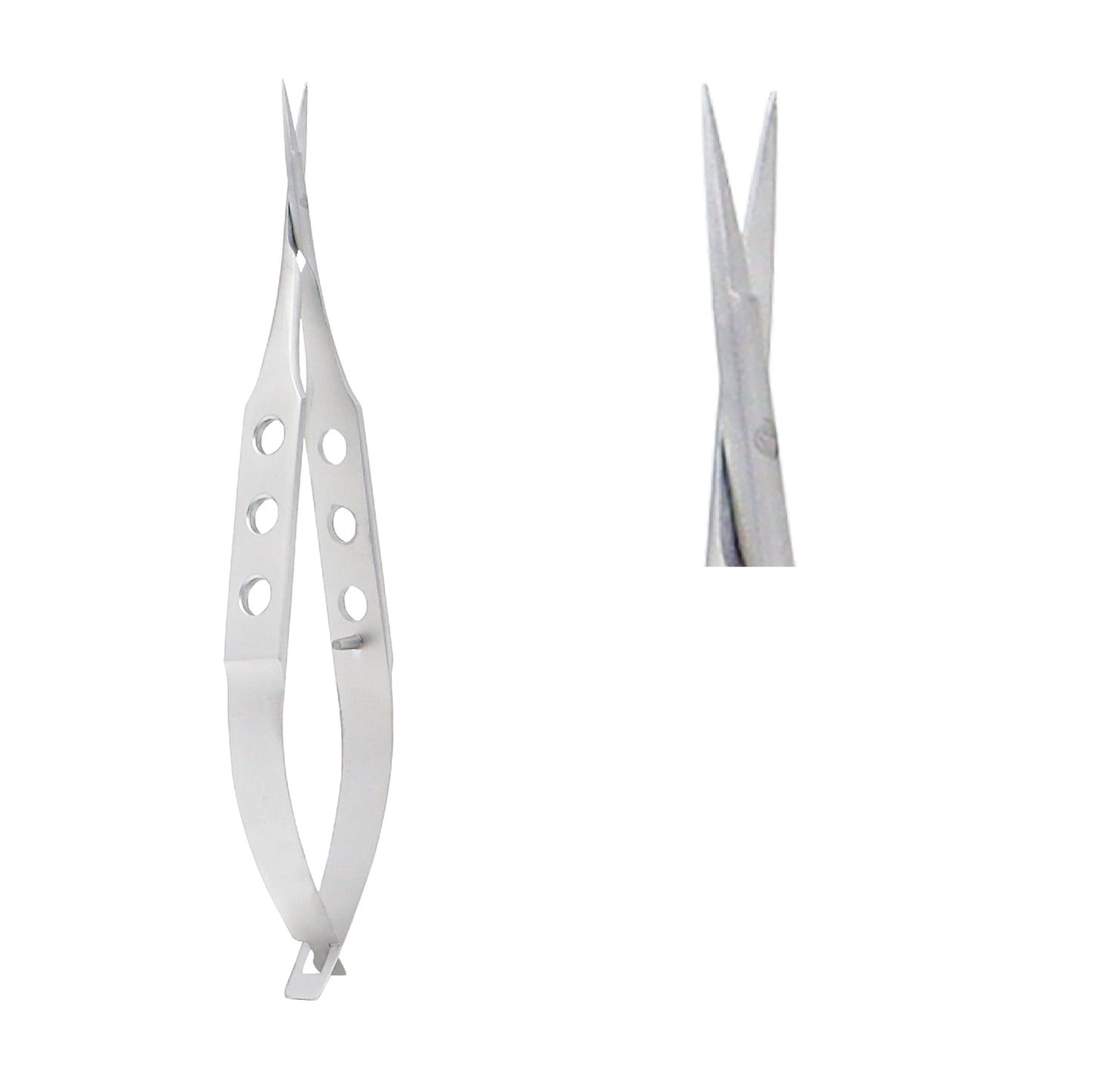 Close-up of Corneal Scissors Universal straight blunt 10.5 cm for delicate corneal procedures.
