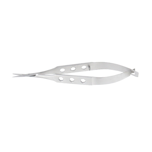 Corneal Scissors Universal straight blunt 10.5 cm designed for precision cutting in ophthalmic surgery.
