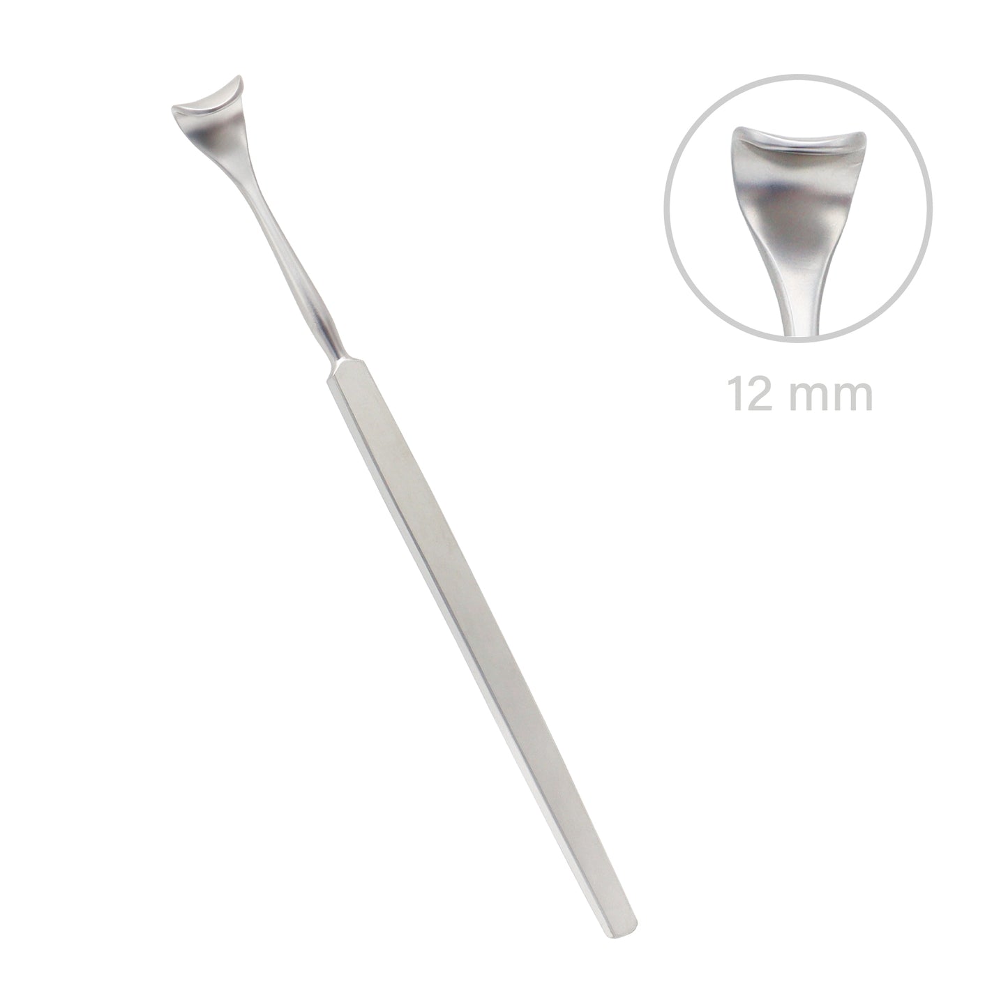 Stainless steel Desmarres Lid Retractor Size 2 with 12 mm blade, designed for effective and controlled eyelid retraction during ophthalmic surgical procedures.