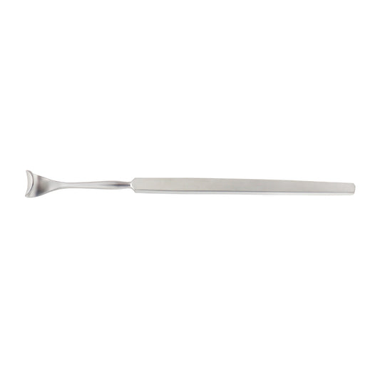 Desmarres Lid Retractor Size 2 featuring a 12 mm blade and 14 cm overall length, stainless steel ophthalmic surgical instrument used for eyelid retraction during eye procedures.