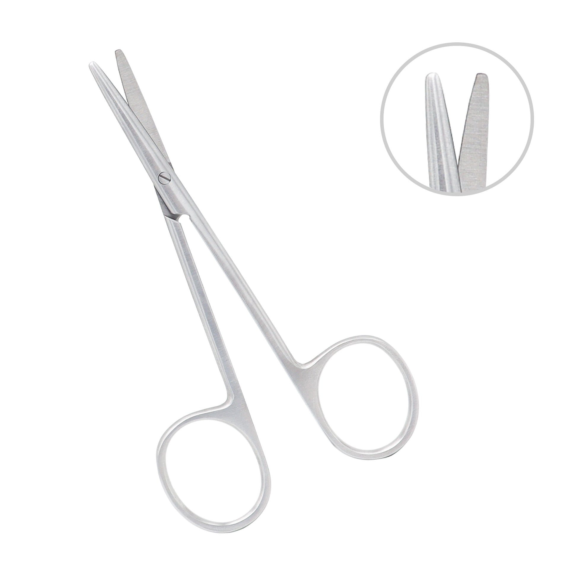 Stainless steel Enucleation Scissors straight 11 cm used in enucleation and ophthalmic procedures.