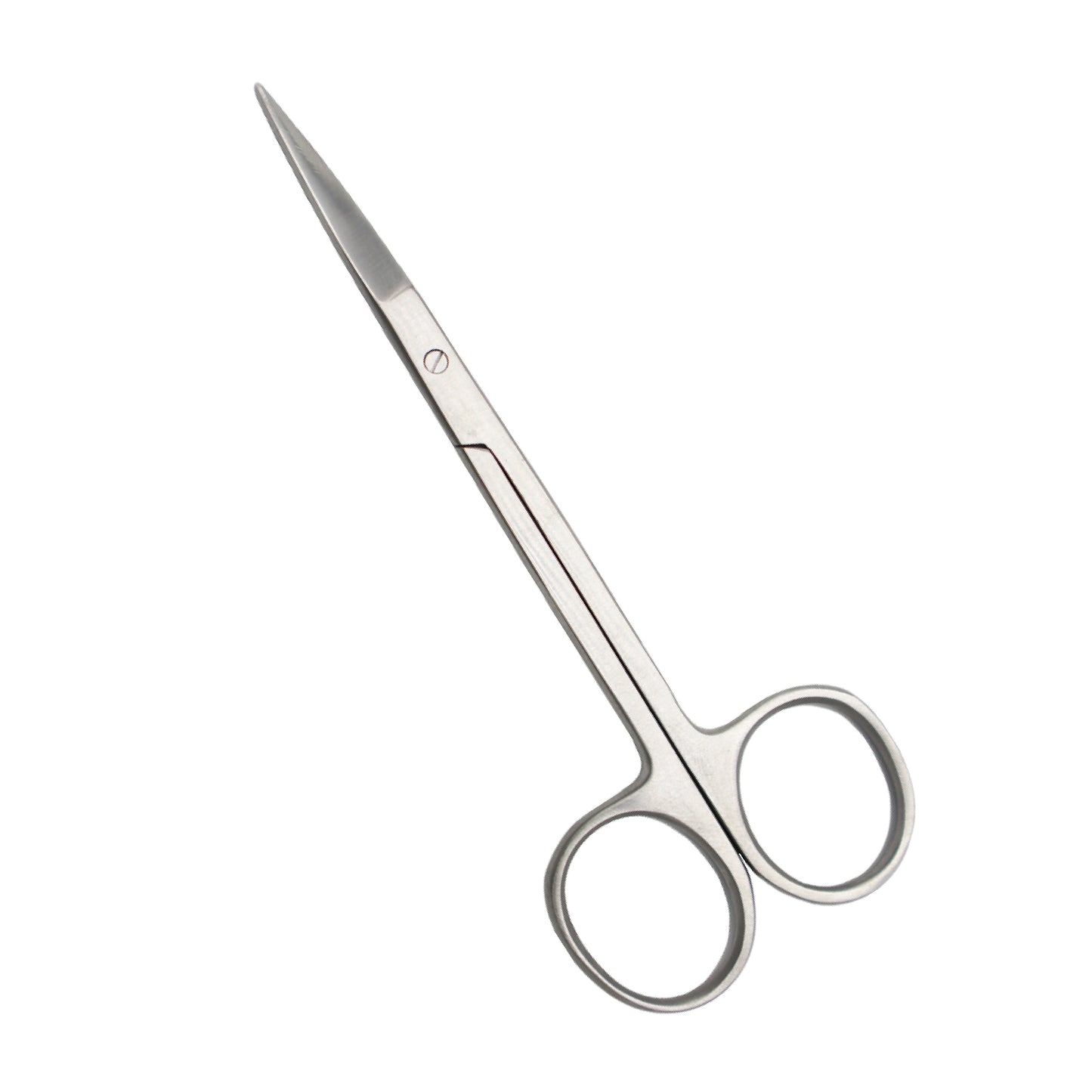  High-quality straight stainless steel iris scissors with sharp, precise tips and a ring handle, commonly used for delicate surgical procedures and cutting sutures.