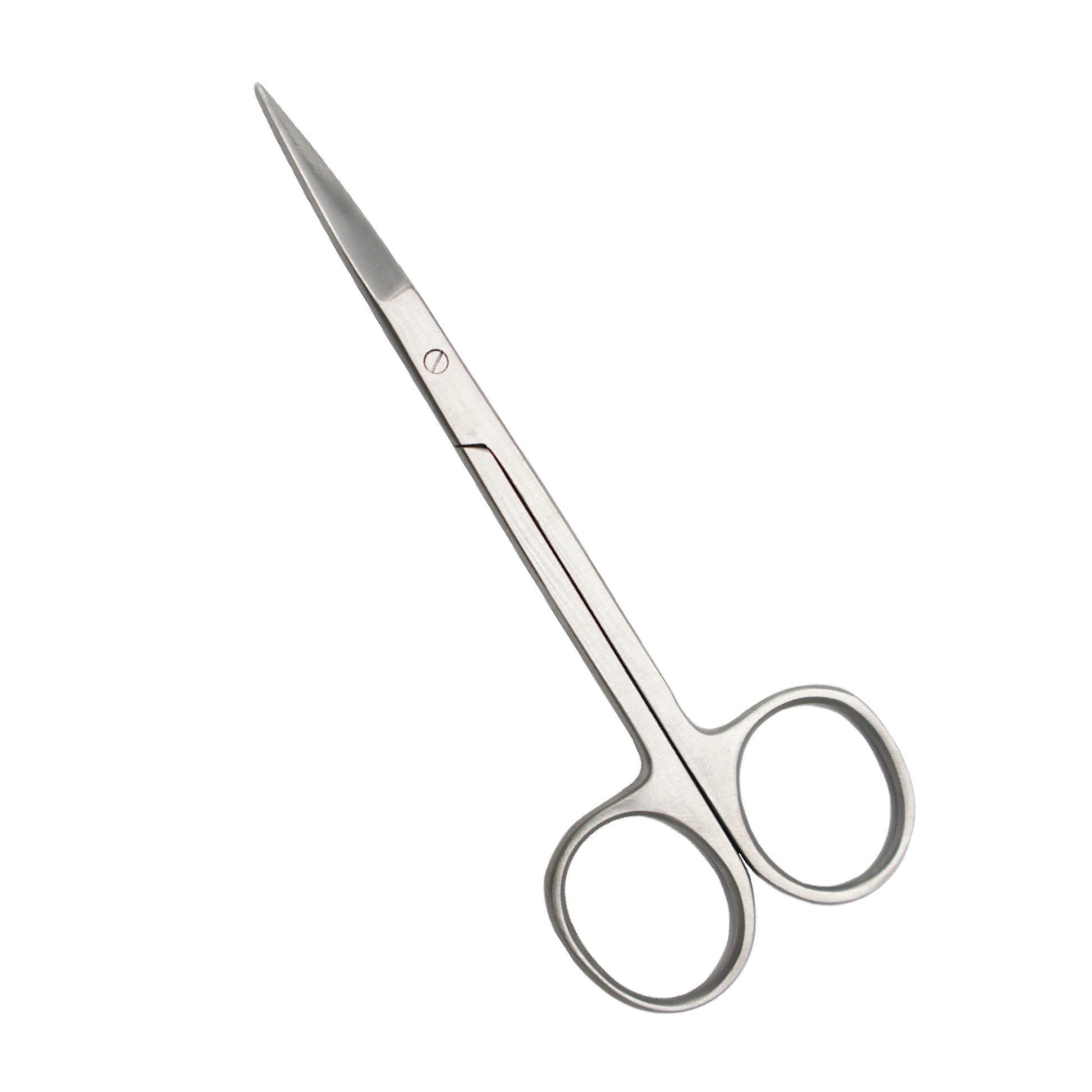  High-quality straight stainless steel iris scissors with sharp, precise tips and a ring handle, commonly used for delicate surgical procedures and cutting sutures.