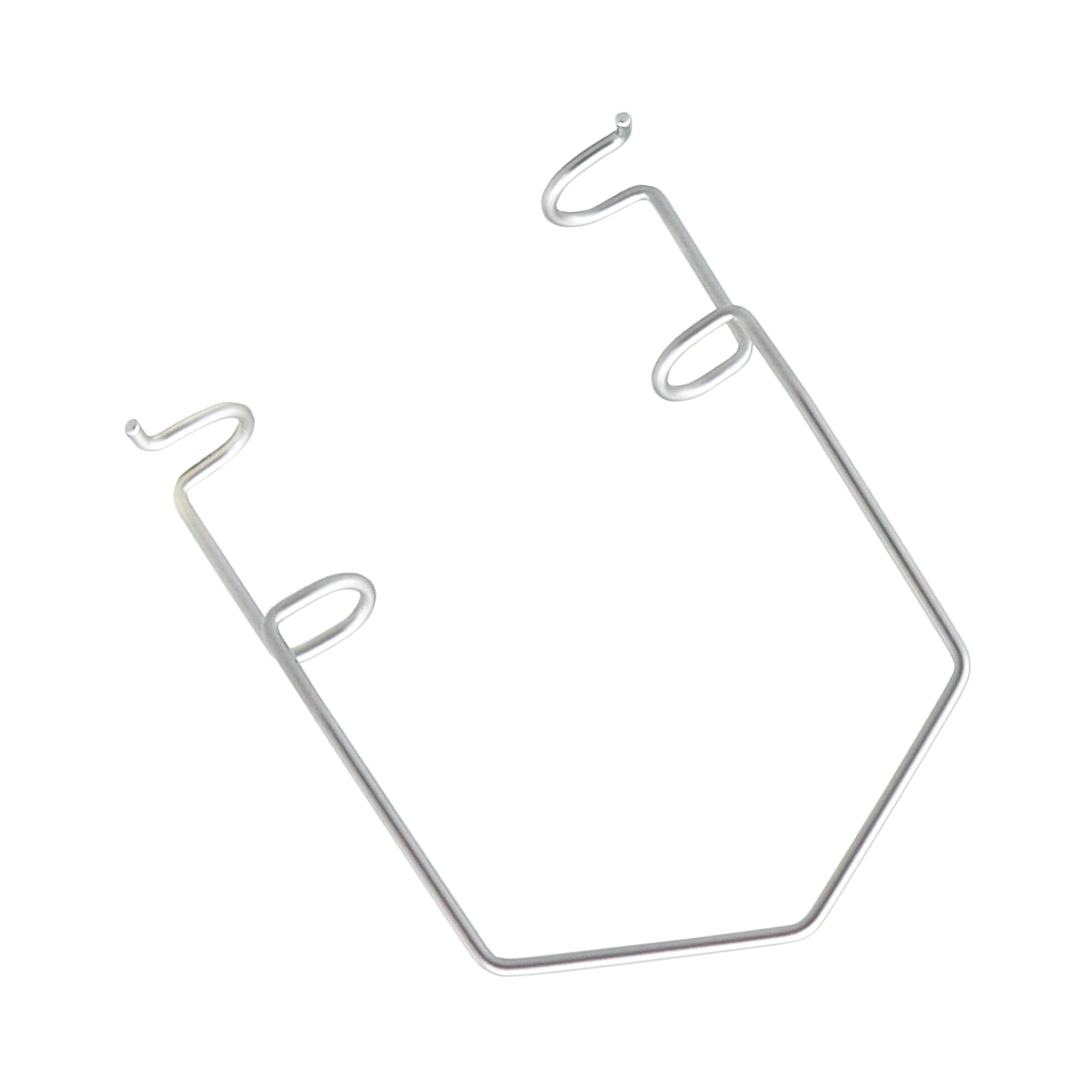 A silver-colored, lightweight wire eye speculum, specifically a Kratz-Barraquer style, used in ophthalmic surgery to keep the eyelids retracted.