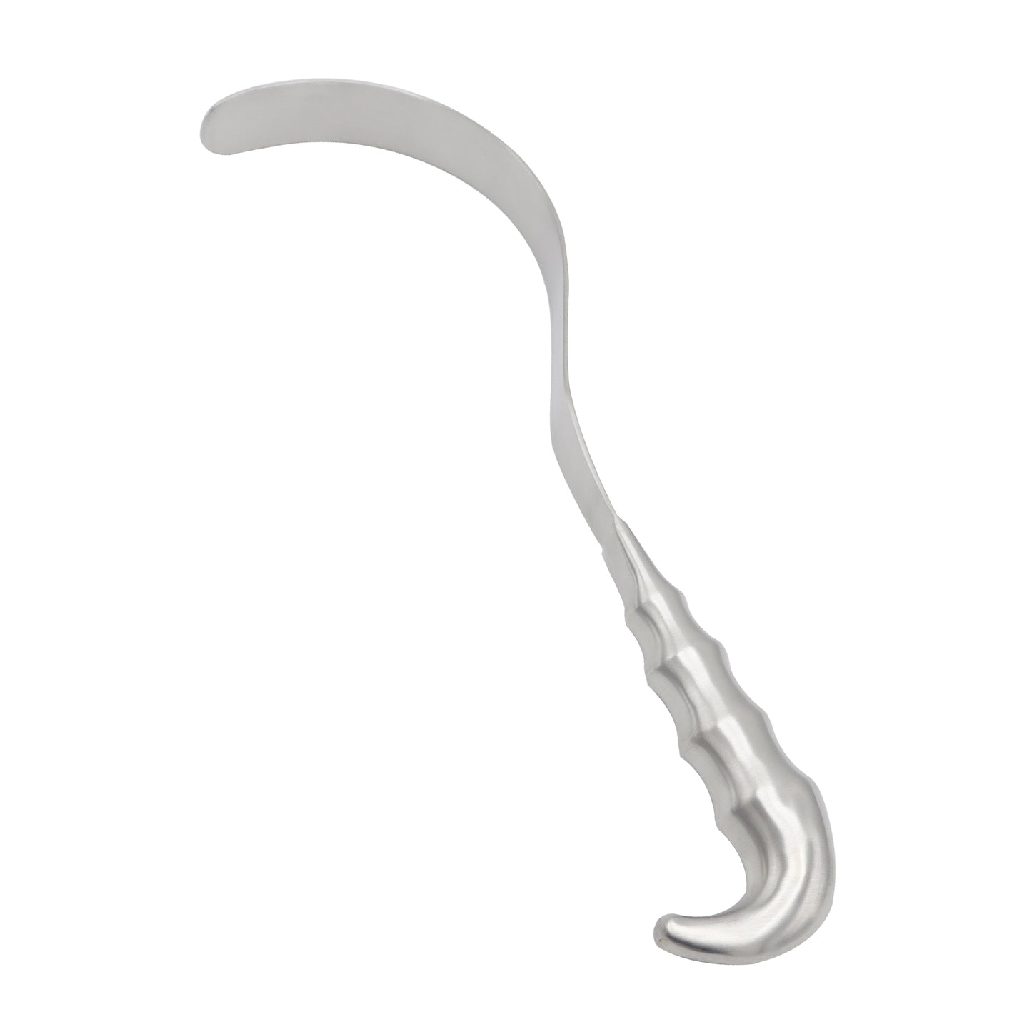 Metal hook on a white background