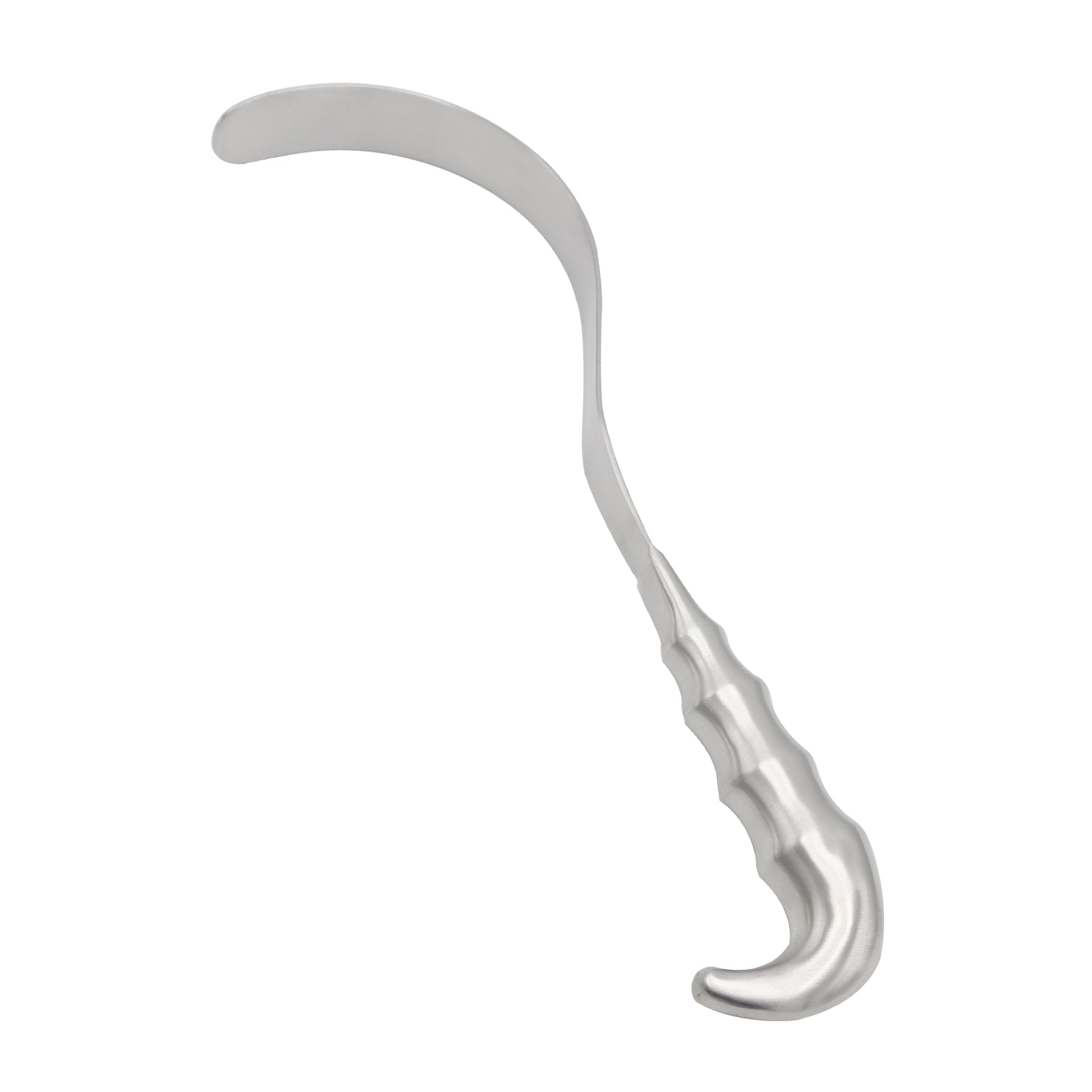 Metal hook on a white background