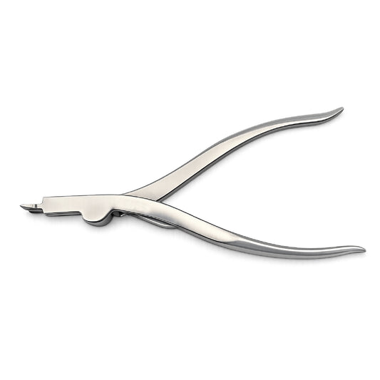 Metal plier on a white background
