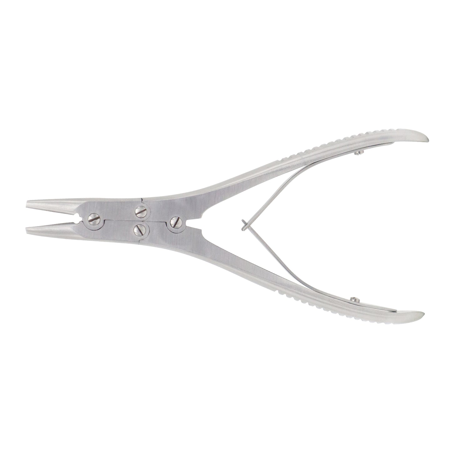 Metal pliers on a white background