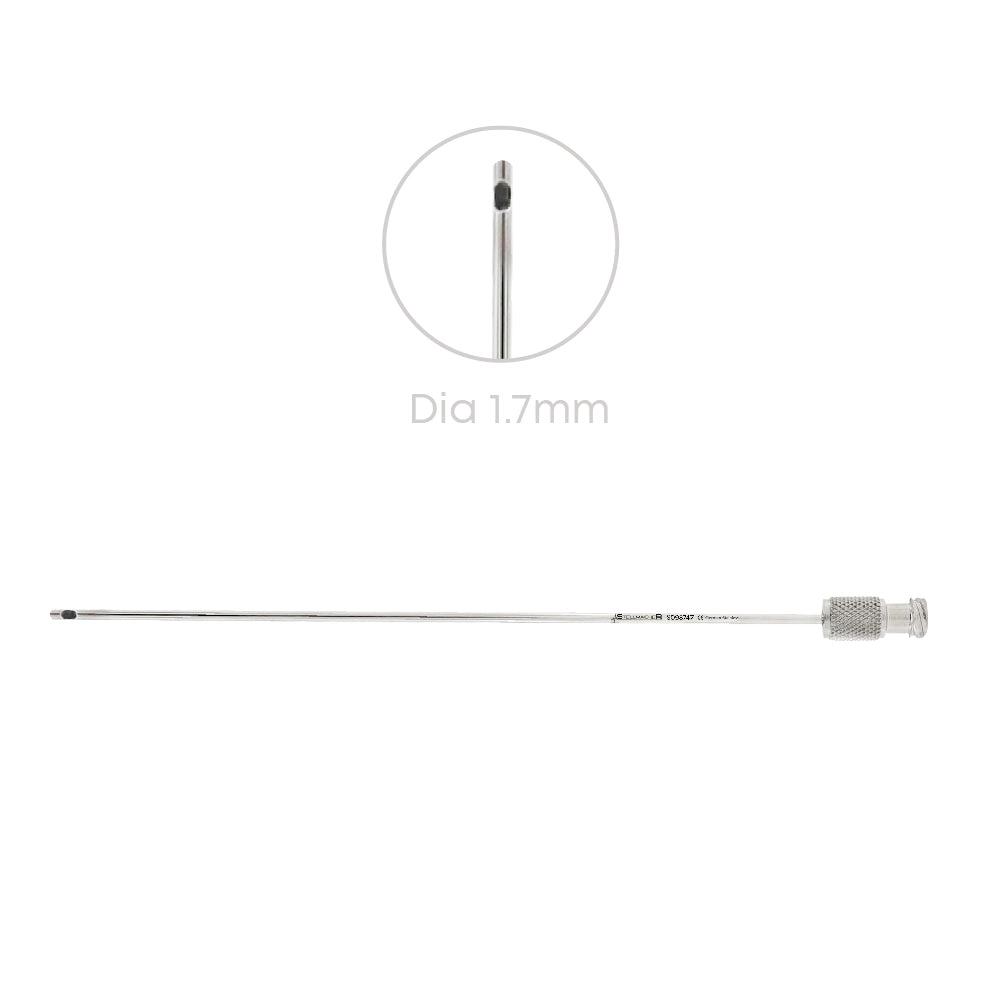 Metal rod with a diameter of 1.7mm on a white background