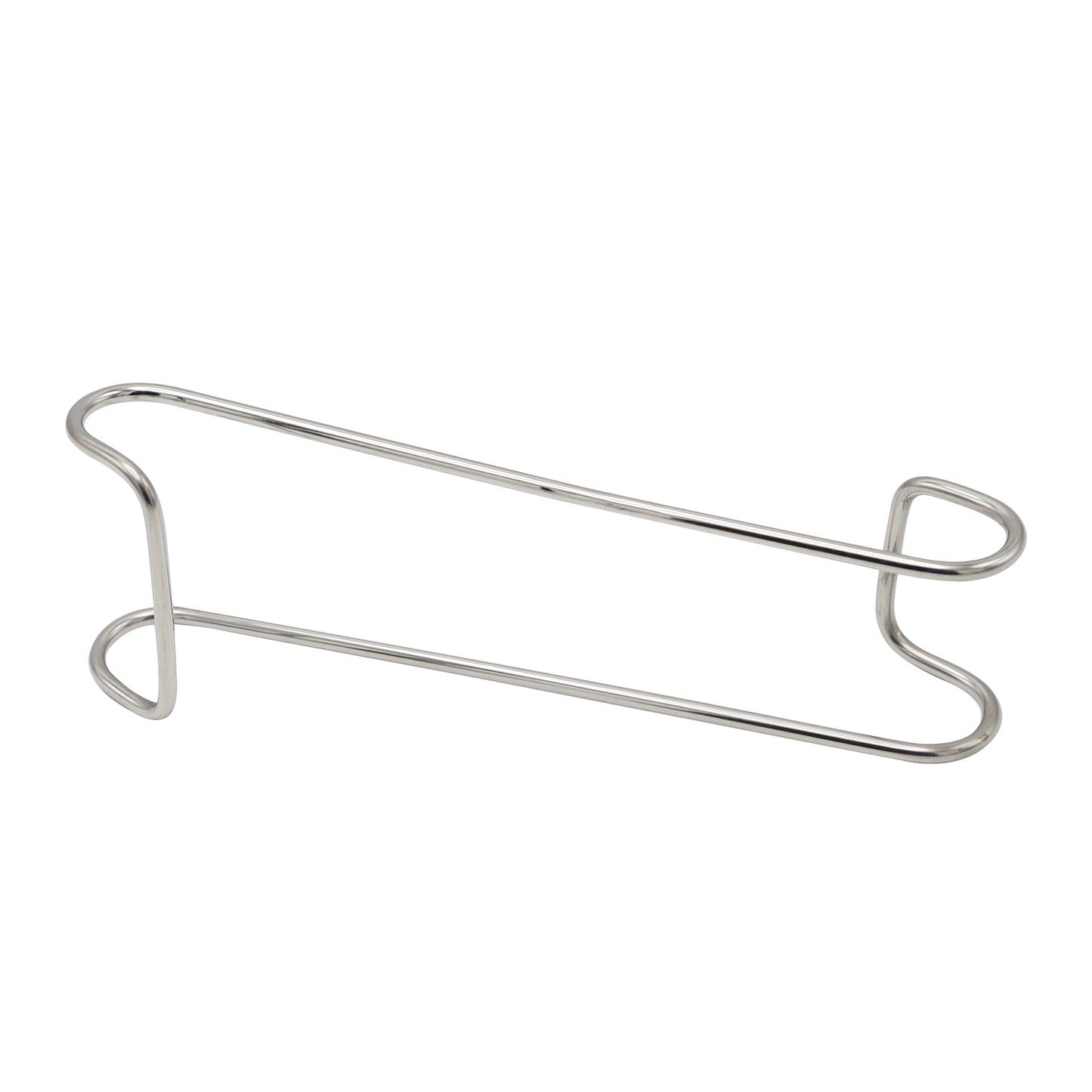 Metallic hair clip on a white background