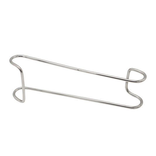 Metallic hair clip on a white background