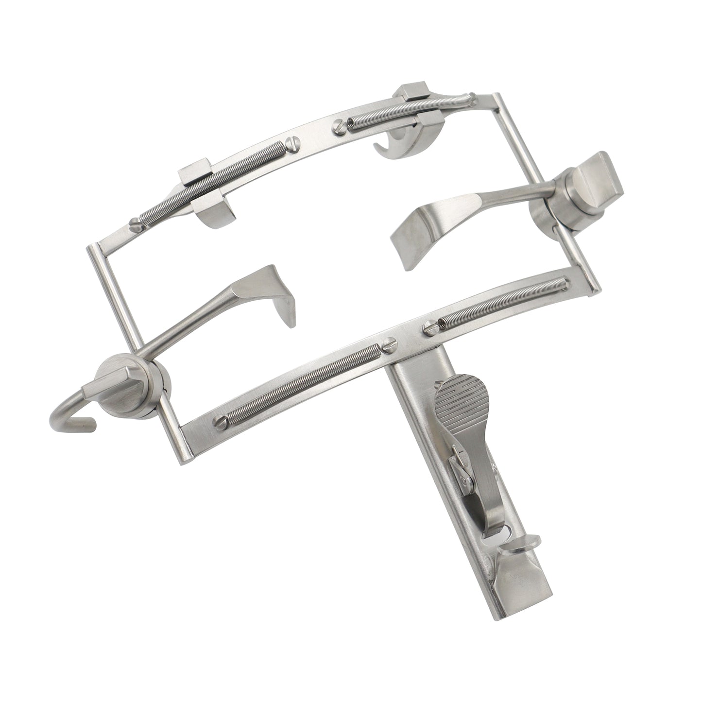 Metallic kitchen tool on a white background