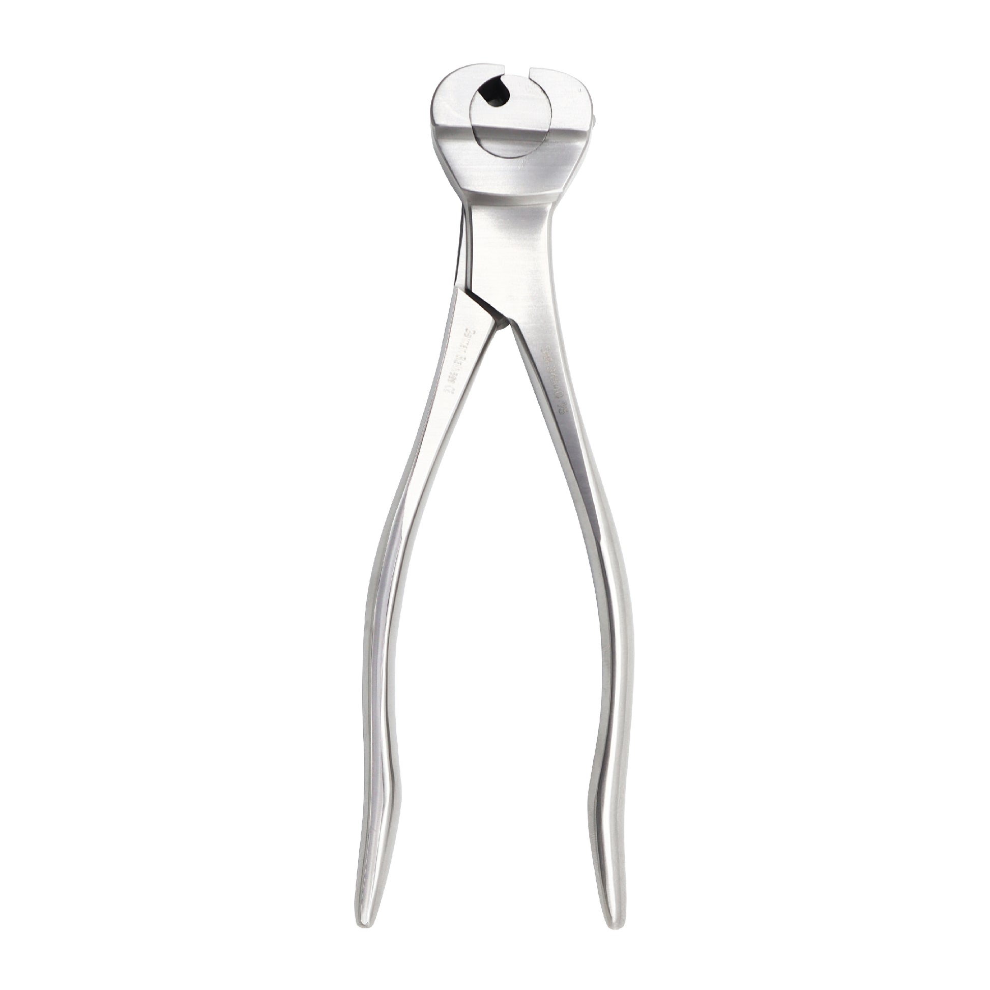 Metallic nail clipper on a white background