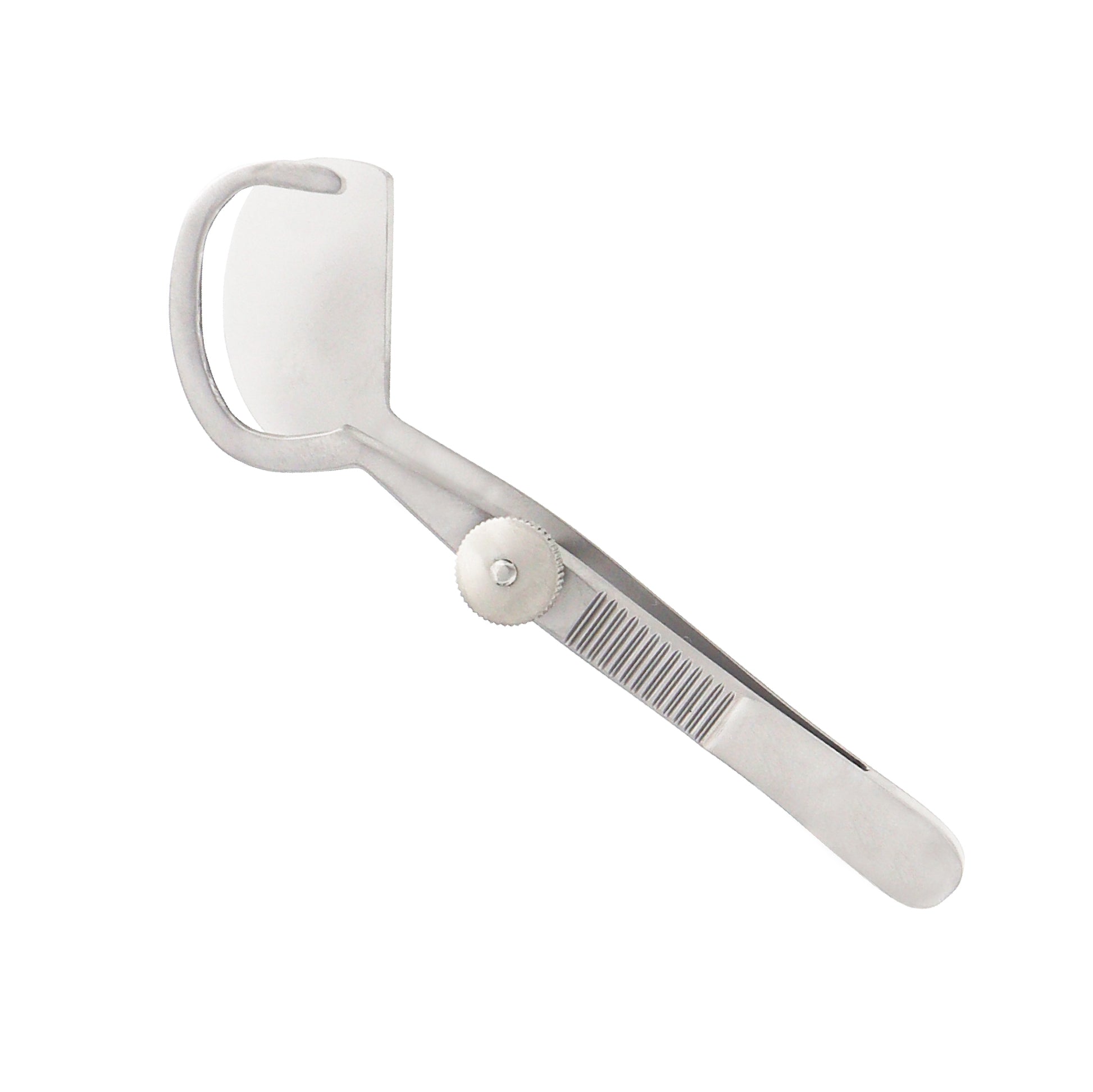 Snellen entropium forceps links left, 9.5 cm overall length, used in delicate ophthalmic procedures for accurate eyelid tissue handling and correction