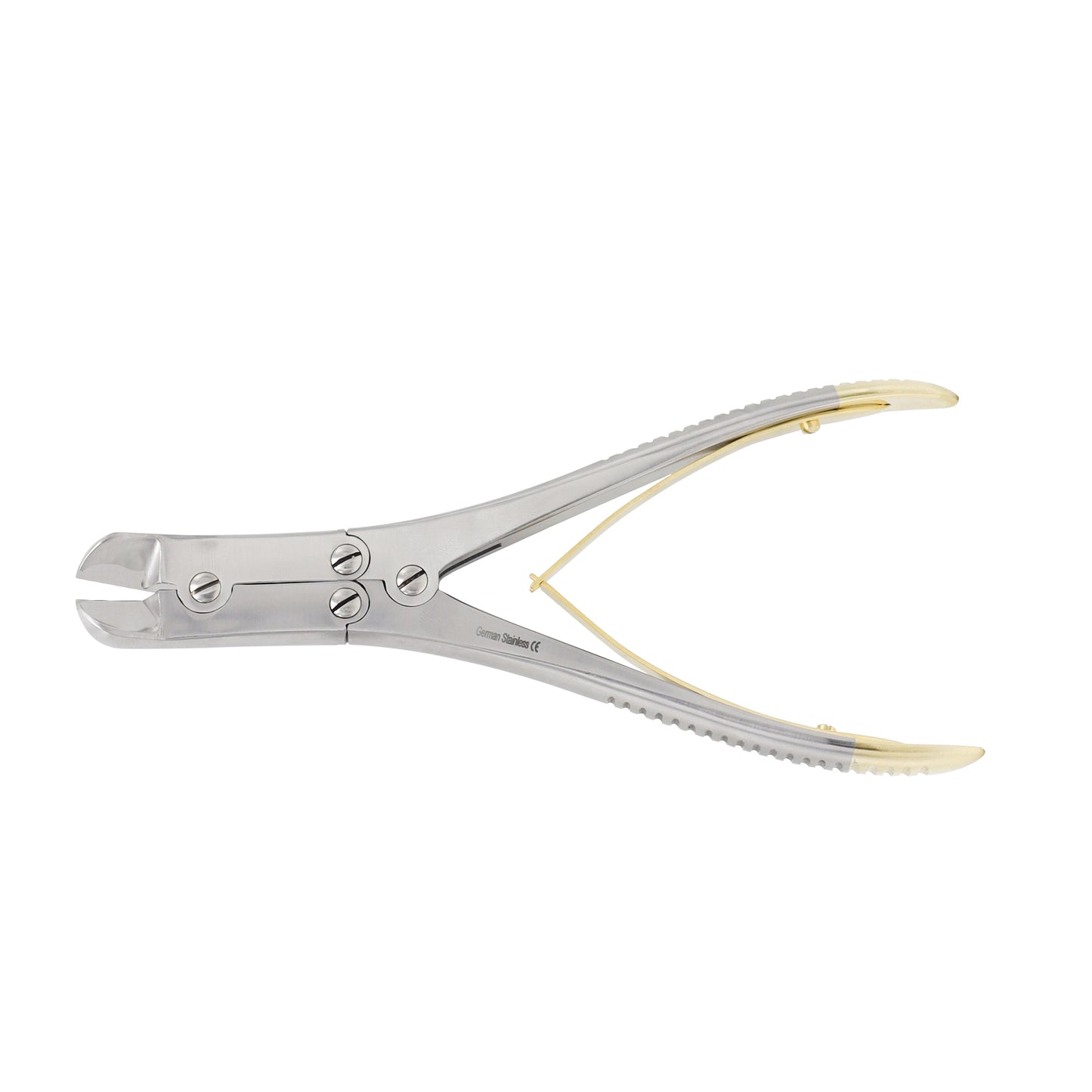 This professional-grade instrument is engineered for the controlled cutting and removal of surgical hardware, such as Kirschner wires (K-wires), Steinmann pins, and cerclage wires, during orthopedic procedures.