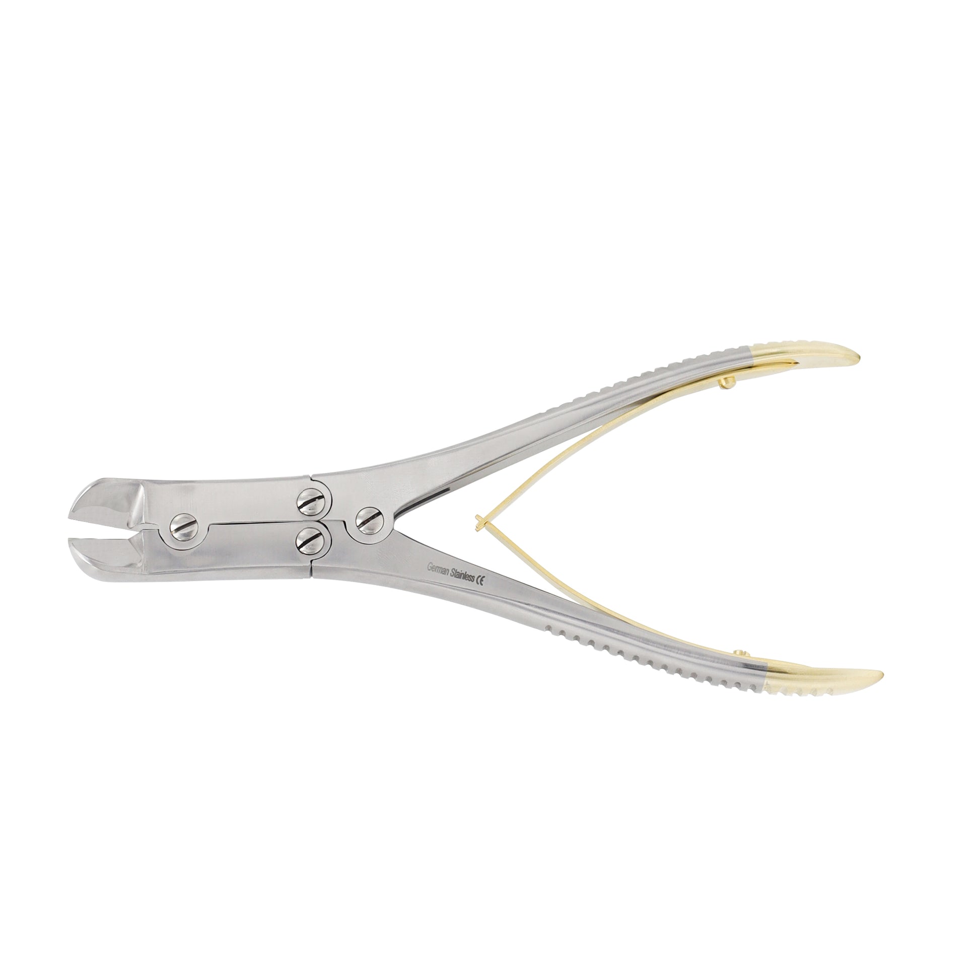 This professional-grade instrument is engineered for the controlled cutting and removal of surgical hardware, such as Kirschner wires (K-wires), Steinmann pins, and cerclage wires, during orthopedic procedures.