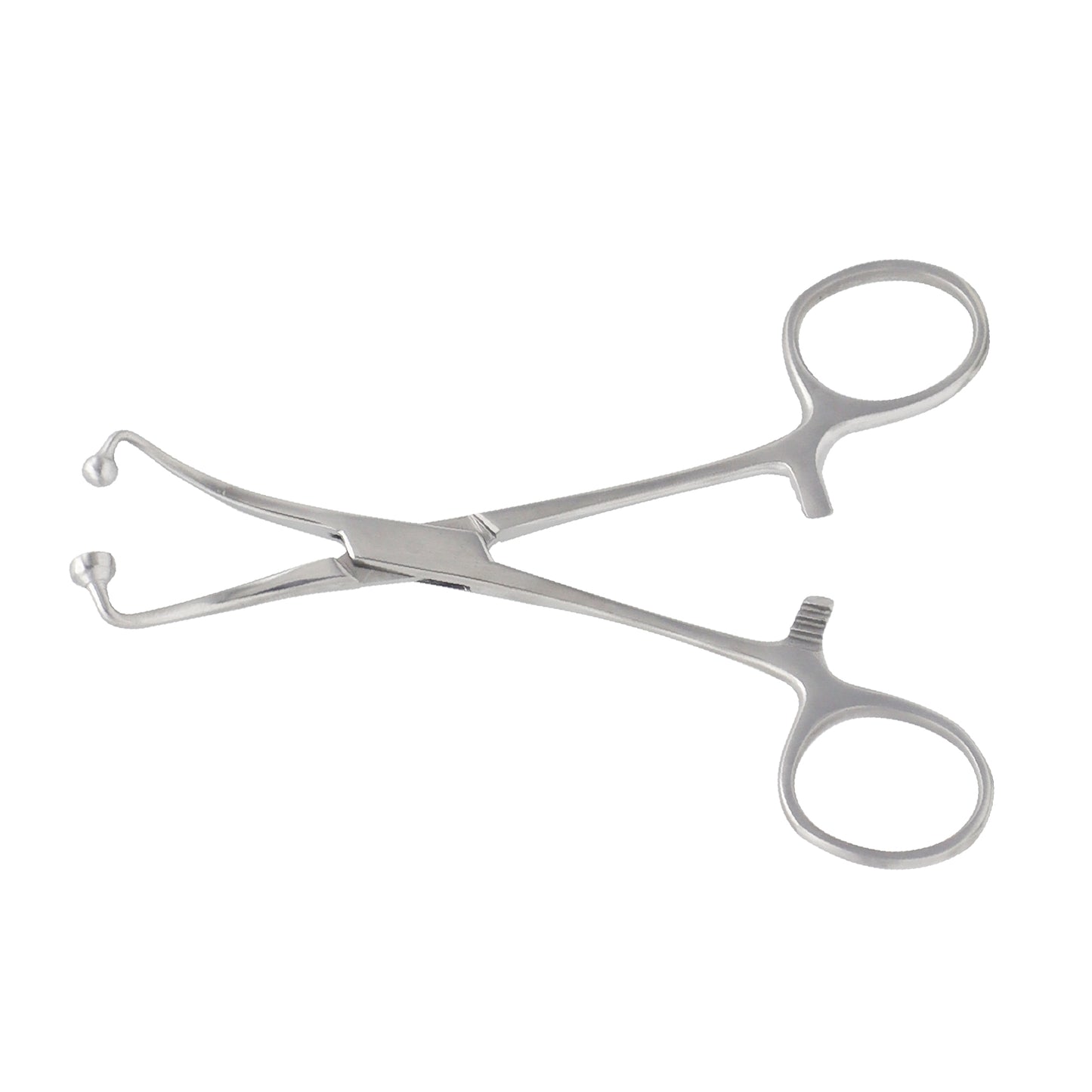 15 cm reusable towel forceps made of surgical-grade stainless steel, used for securely holding drapes and surgical covers