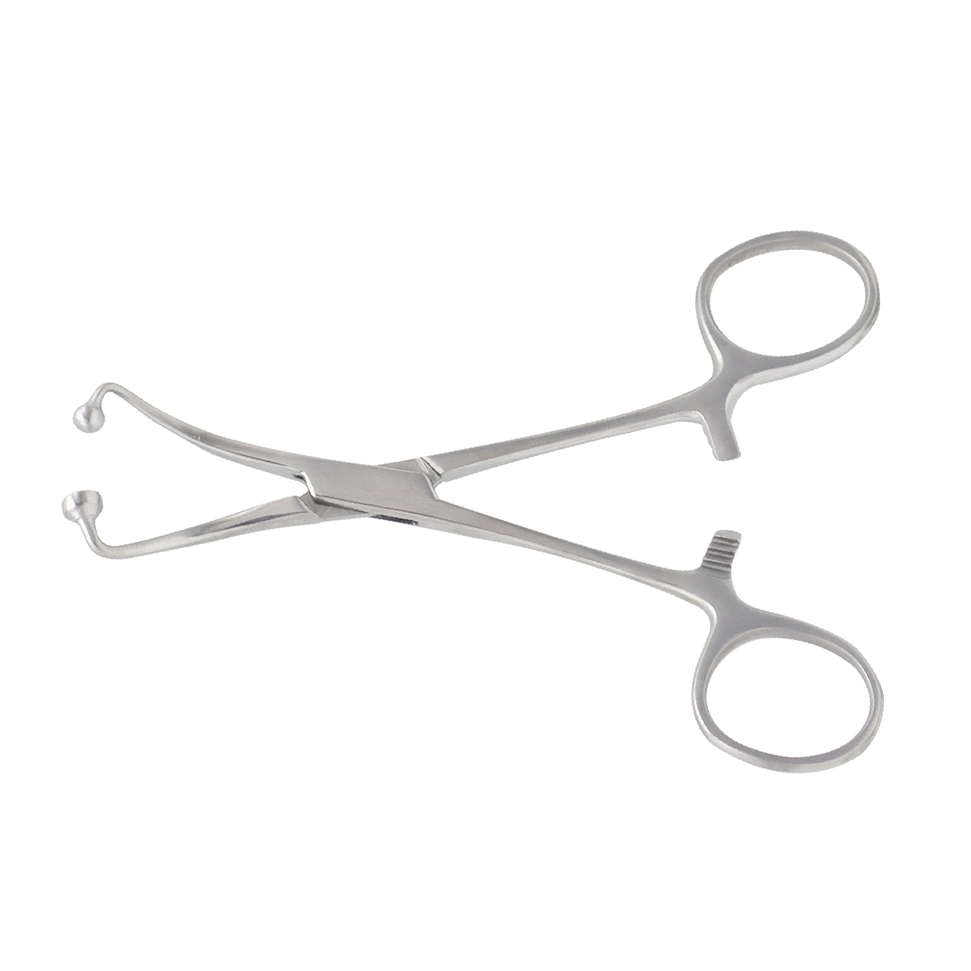 15 cm reusable towel forceps made of surgical-grade stainless steel, used for securely holding drapes and surgical covers